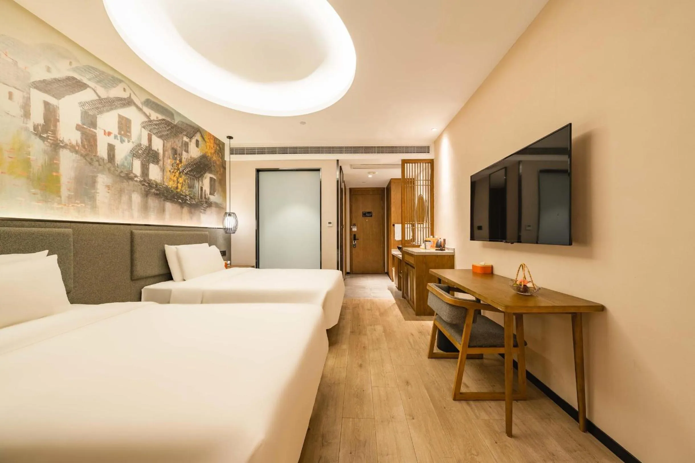 Bed in Atour X Hotel Hangzhou West Lake Ding an Road