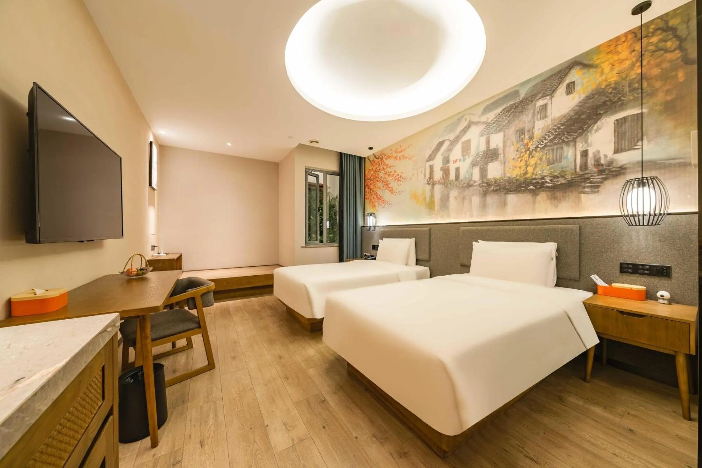 Bed in Atour X Hotel Hangzhou West Lake Ding an Road