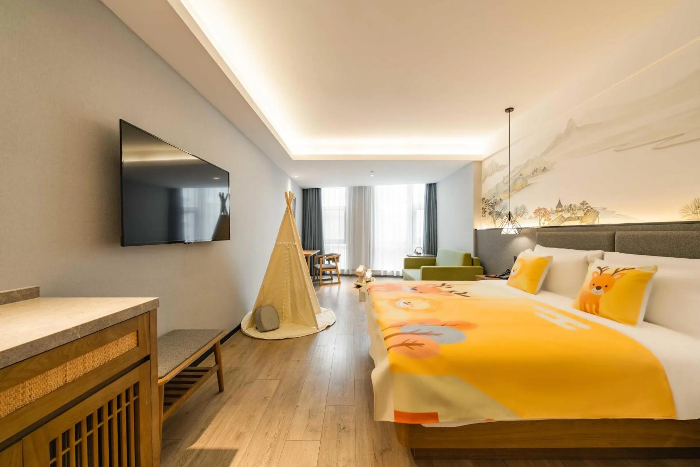 Bed in Atour X Hotel Hangzhou West Lake Ding an Road