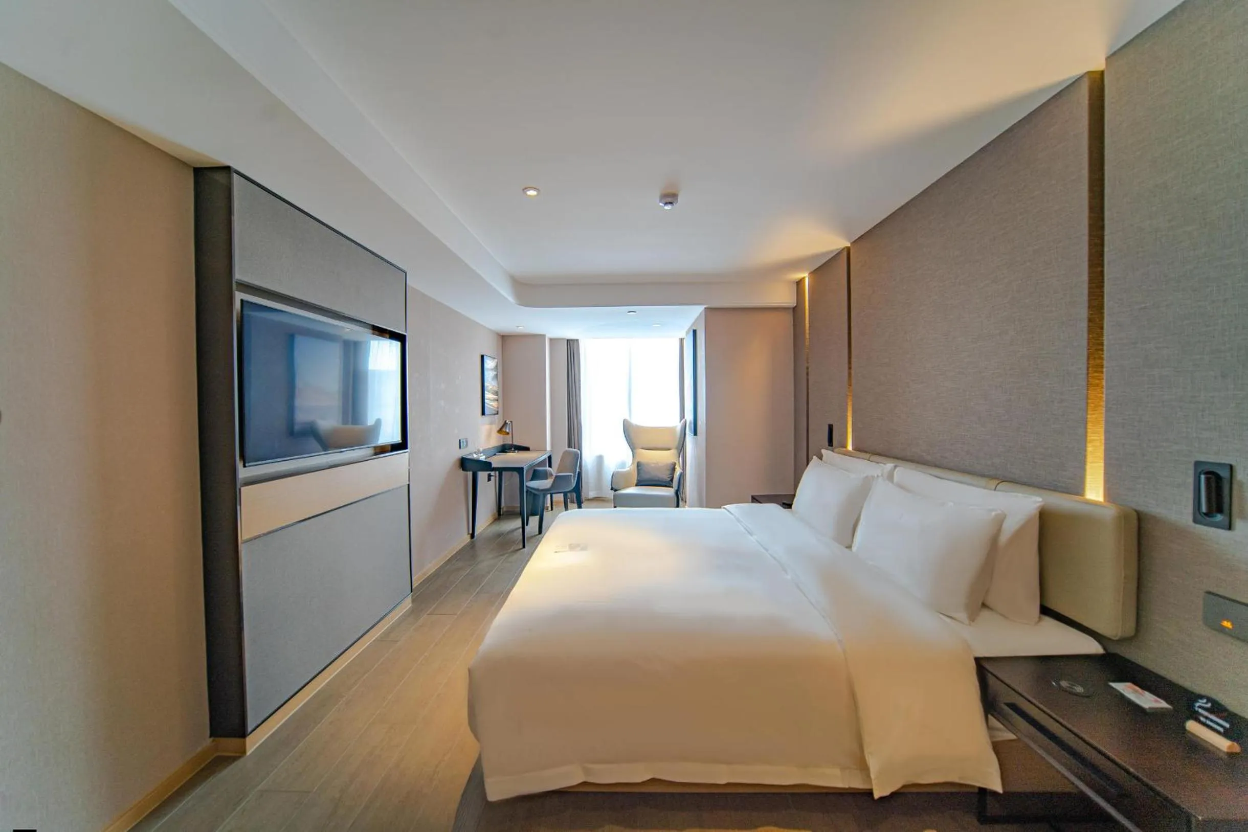 TV and multimedia, Bed in Atour Hotel Hefei USTC Huangshan Road