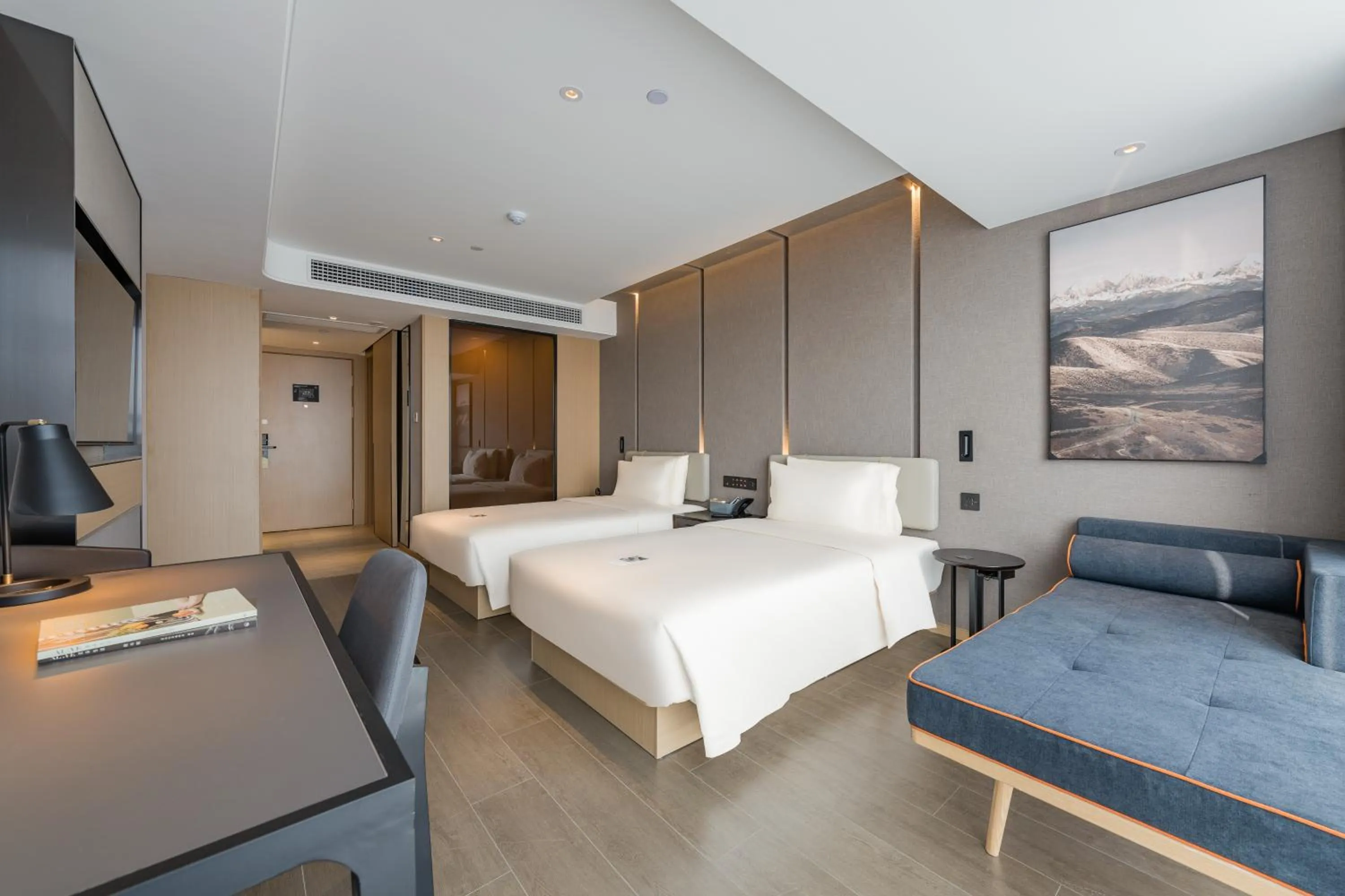 TV and multimedia, Bed in Atour Hotel Hefei USTC Huangshan Road