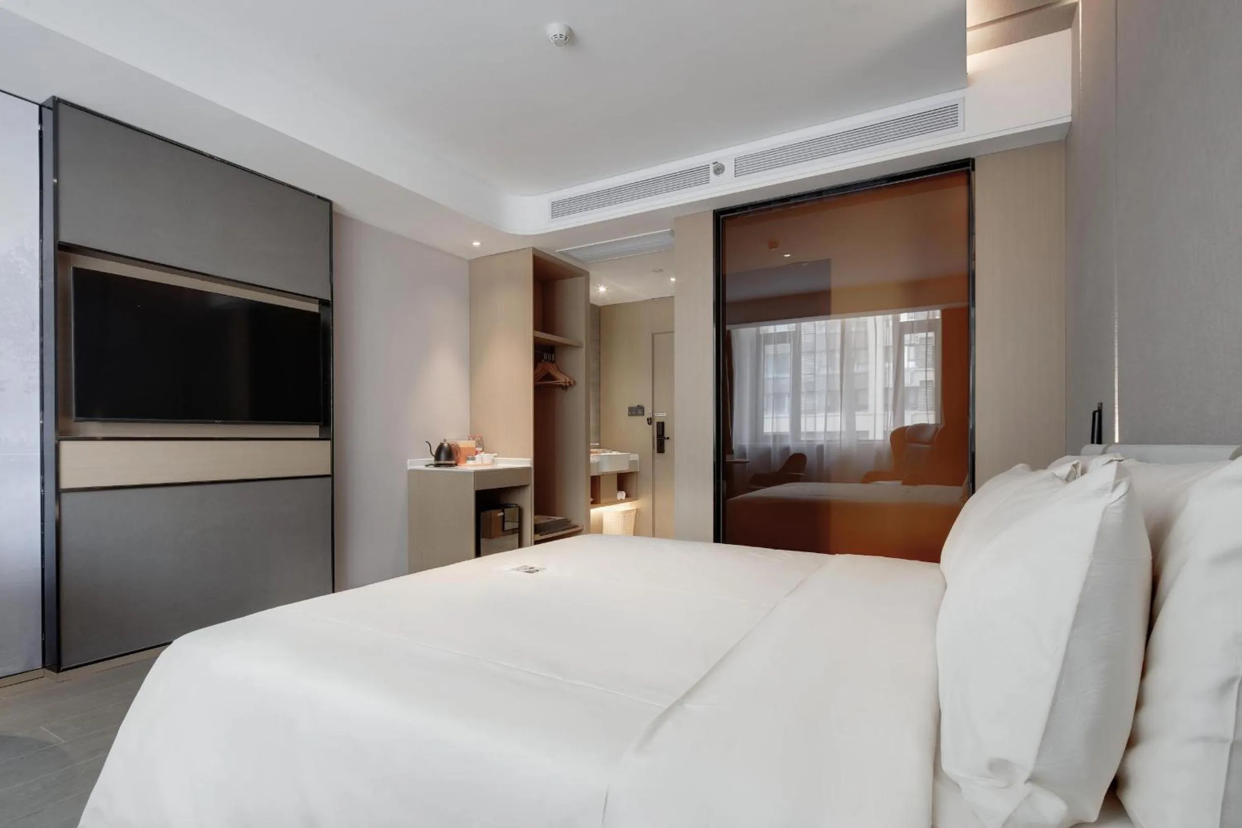 Bedroom, Bed in Atour Hotel Jinan High-Speed East Railway Station