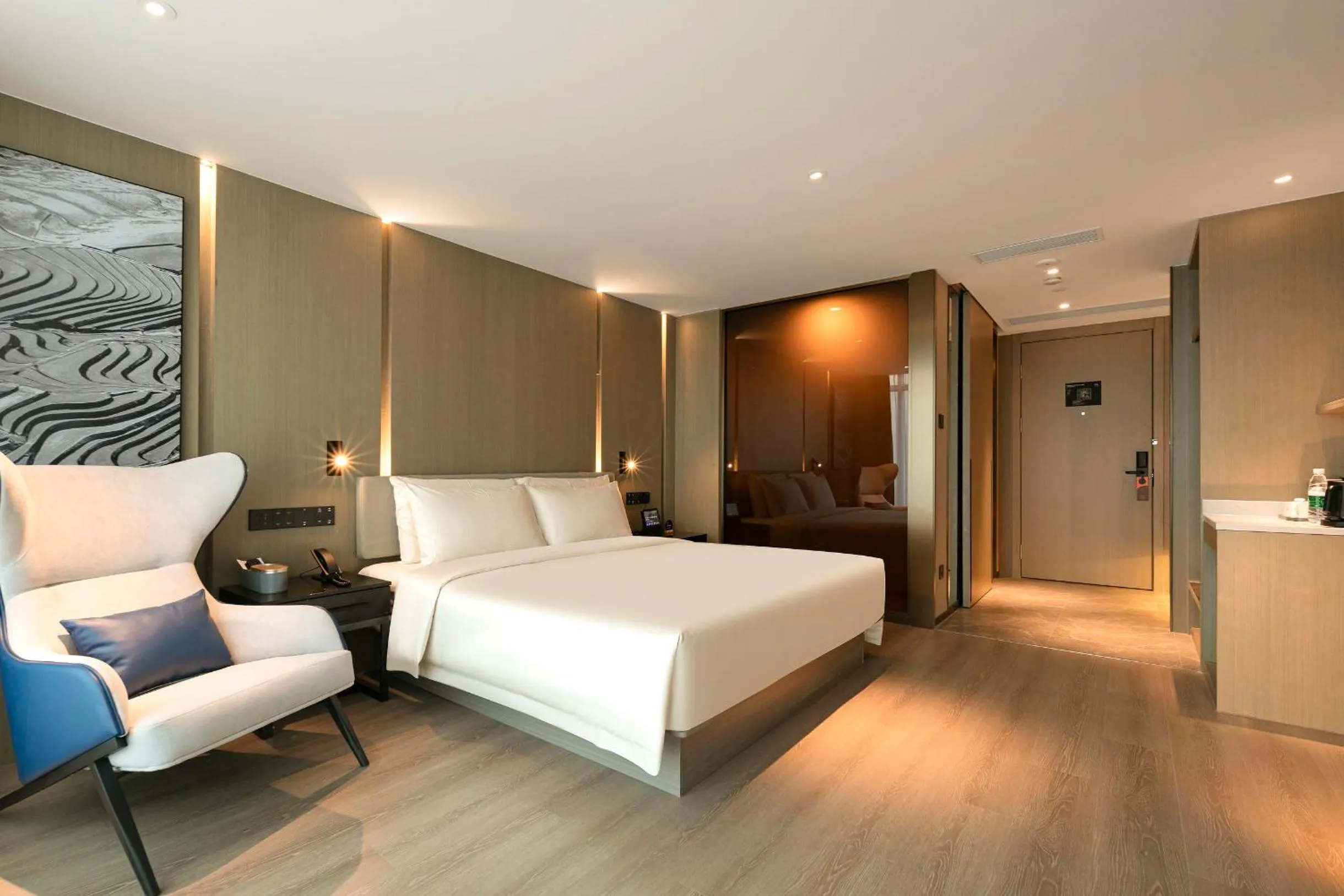 Bedroom, Bed in Atour Hotel Wuhan Hankou Financial Center