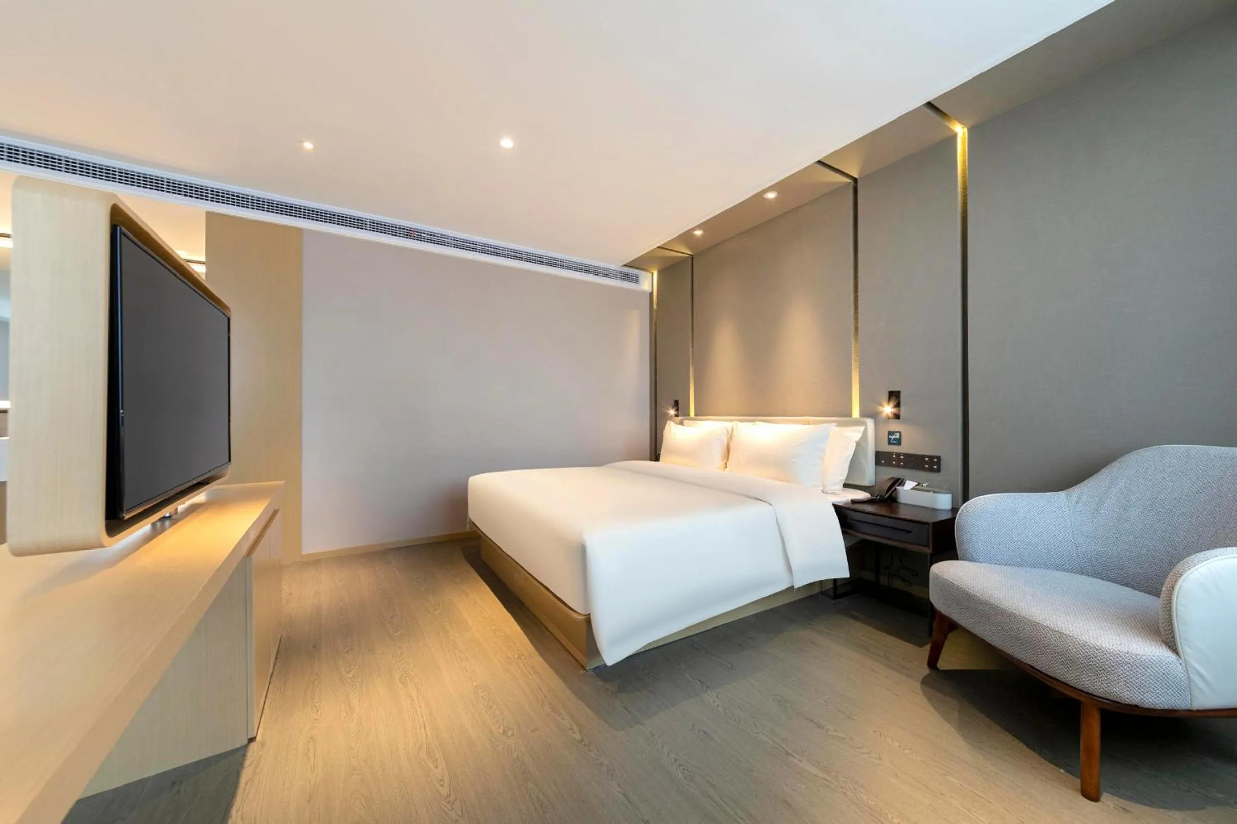 Bed in Atour Hotel Zhangjiajie Tianmen Mountain Cableway