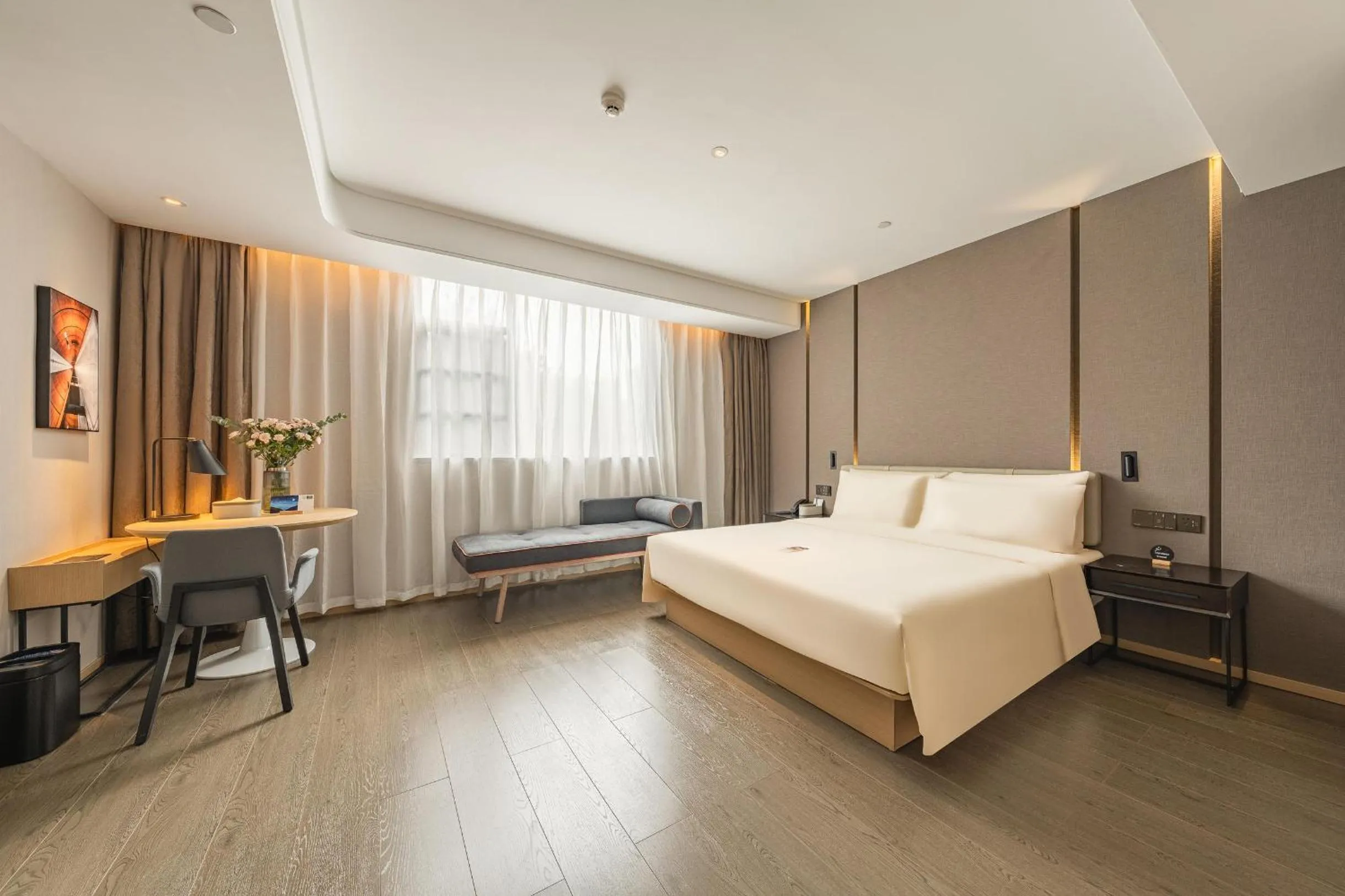 Bed in Atour Hotel Guangzhou Zhujiang New Town Wuyangtun