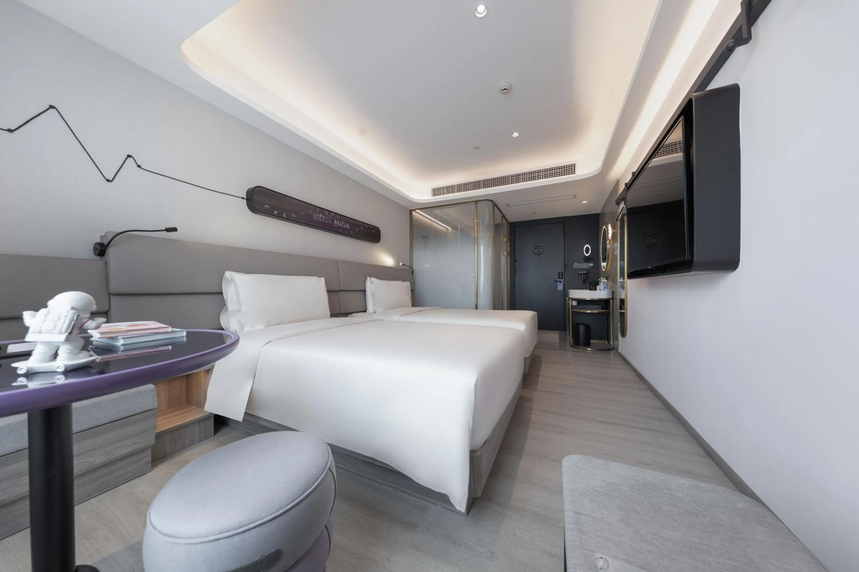 Bed in Atour X Hotel Guangzhou Zhujiang New Town Siyouxin Road