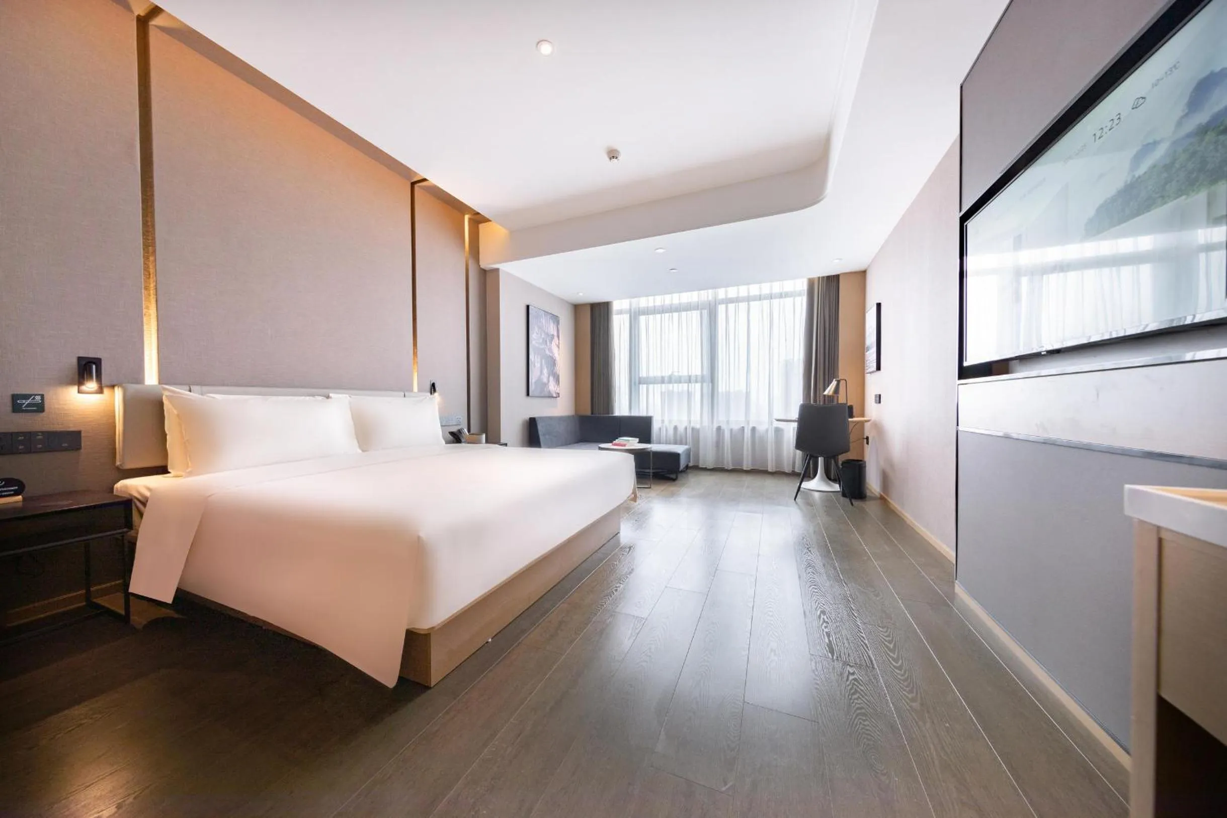 Bed in Atour Hotel Guangzhou Liwan District Jiaokou