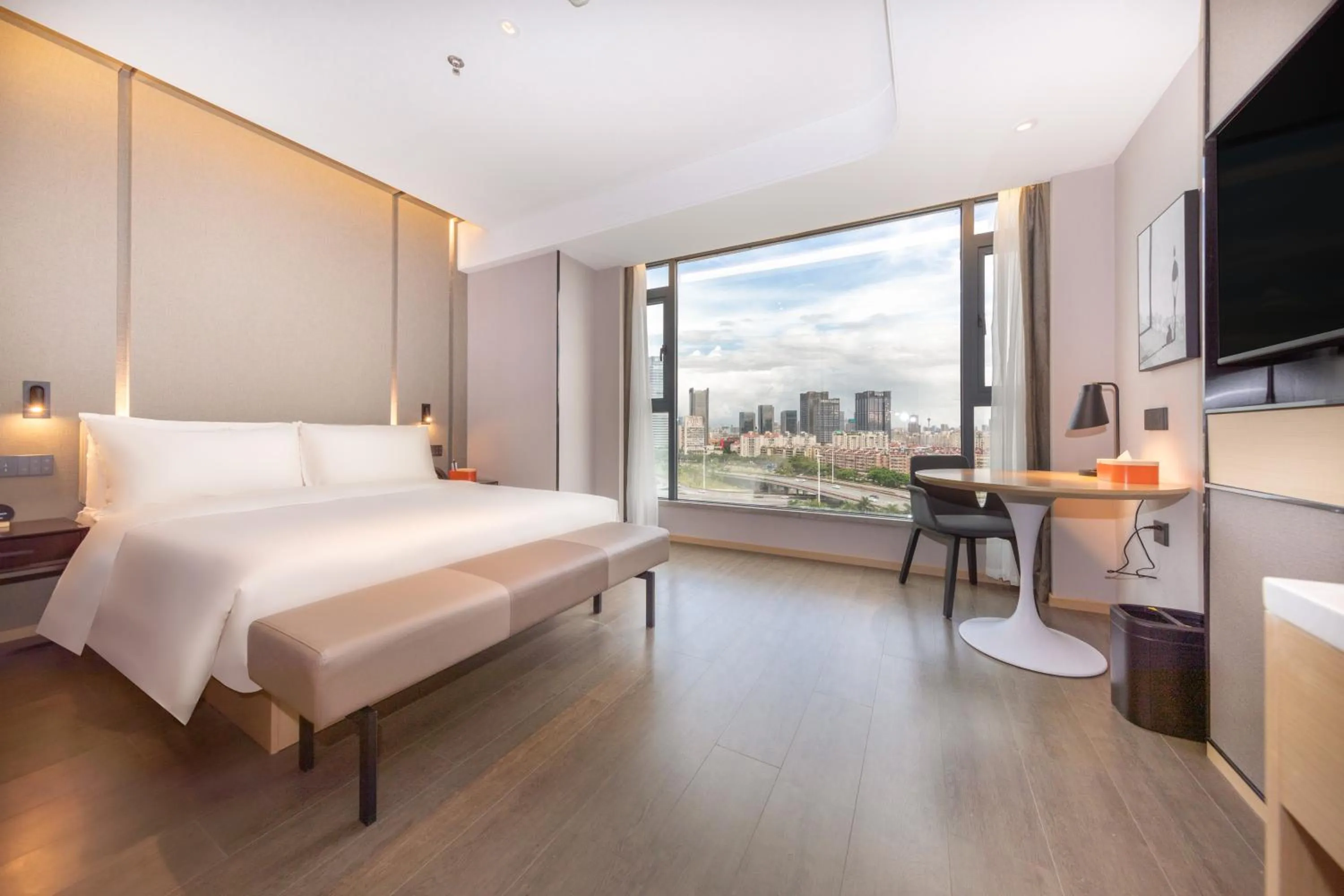 Property building, Bed in Atour Hotel Zhuhai Gongbei Fuhuali