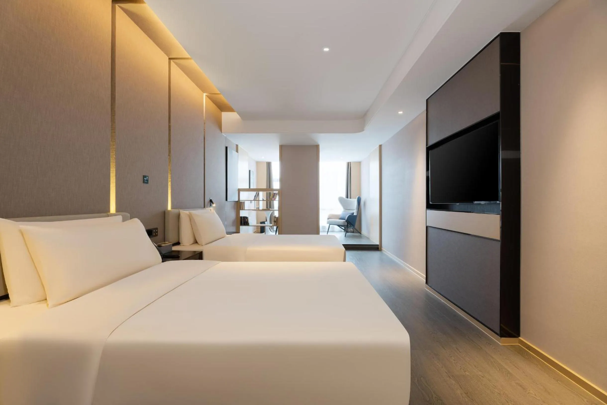 Bed in Atour Hotel Nanning Wuxiang Headquarter Base