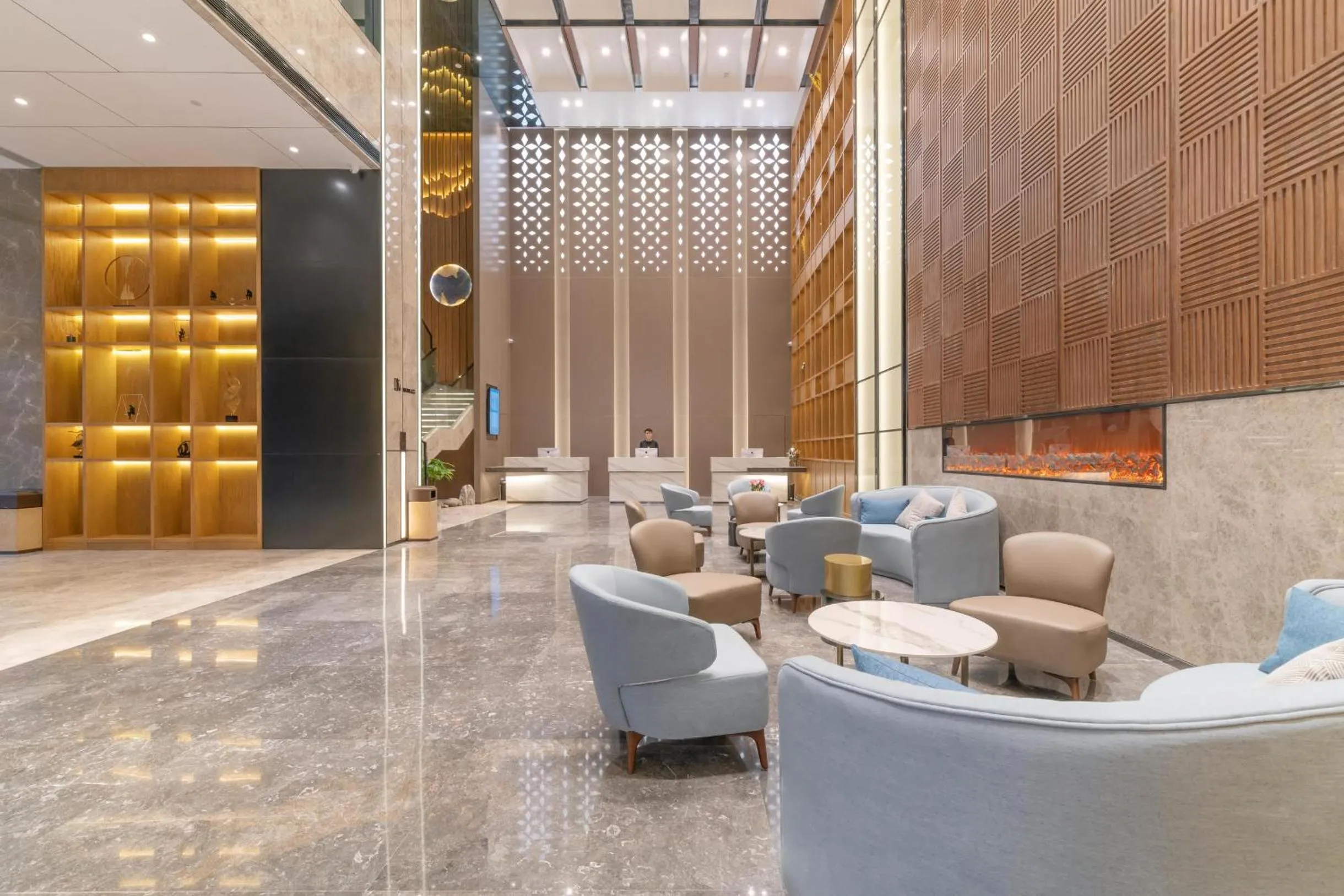 Seating area in Atour Hotel Chongqing Yongchuan High-Speed Xinglong Lake