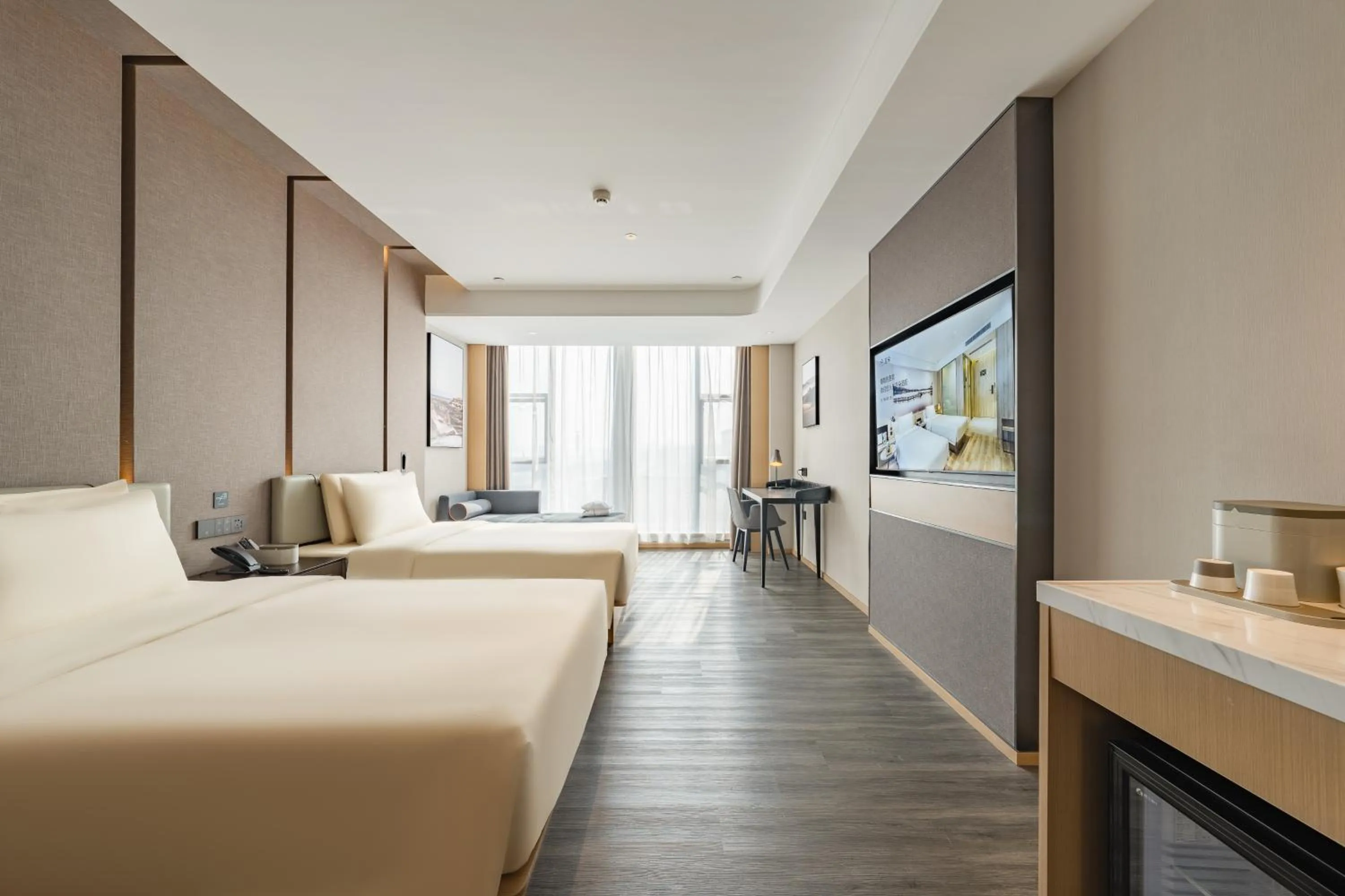 Bed in Atour Hotel Chongqing West Station