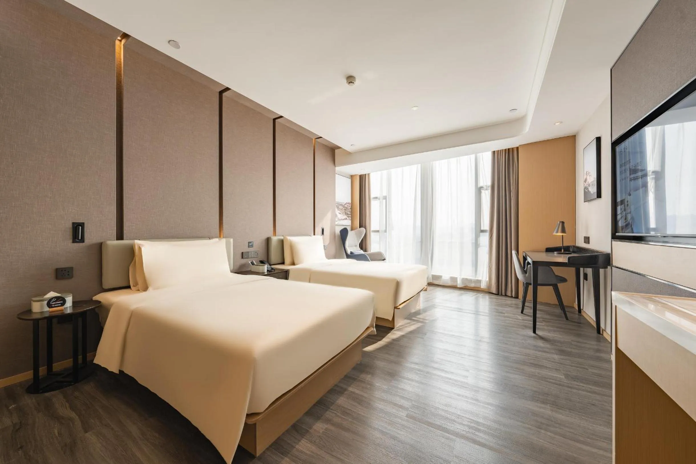 Bed in Atour Hotel Chongqing West Station