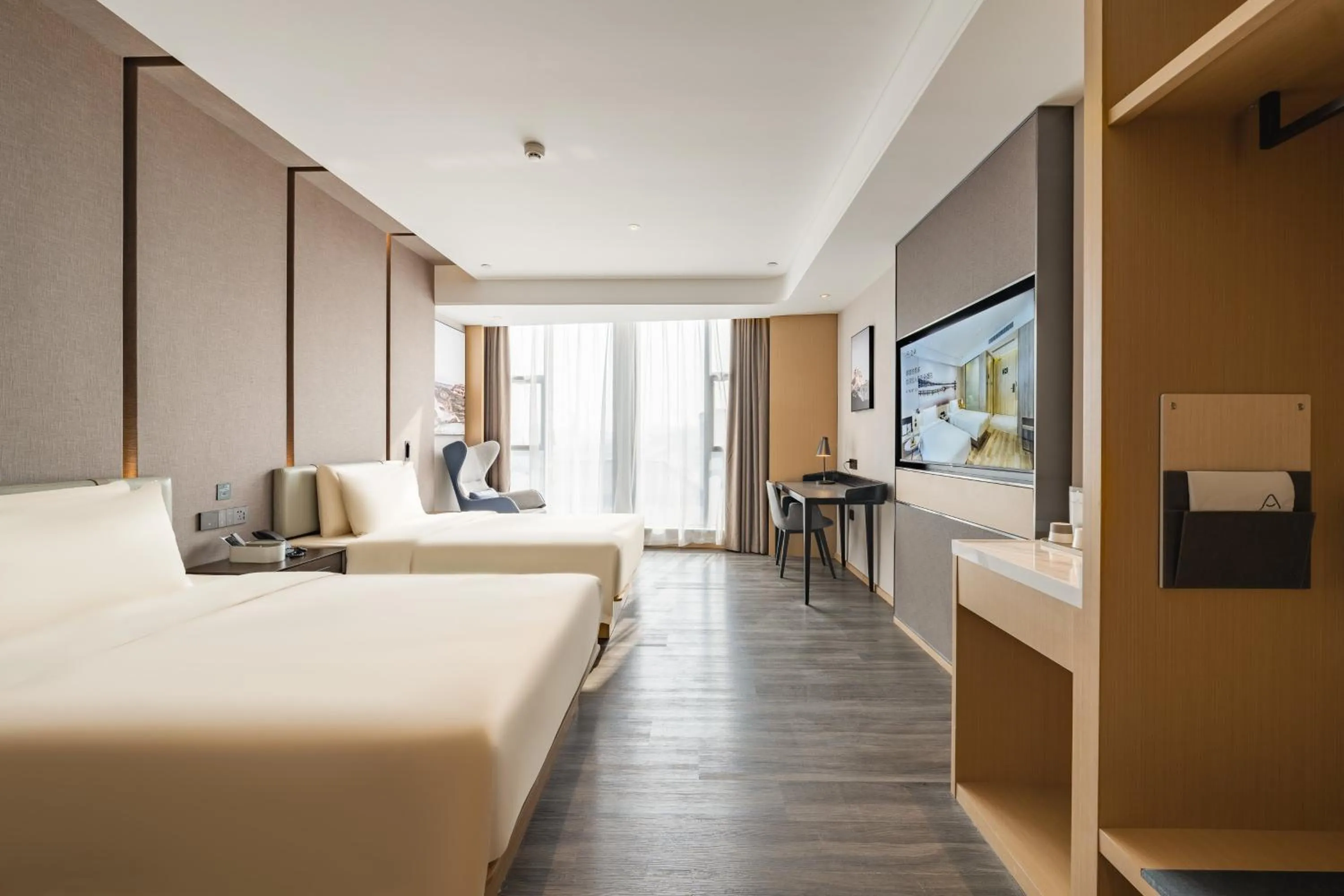 Bed in Atour Hotel Chongqing West Station