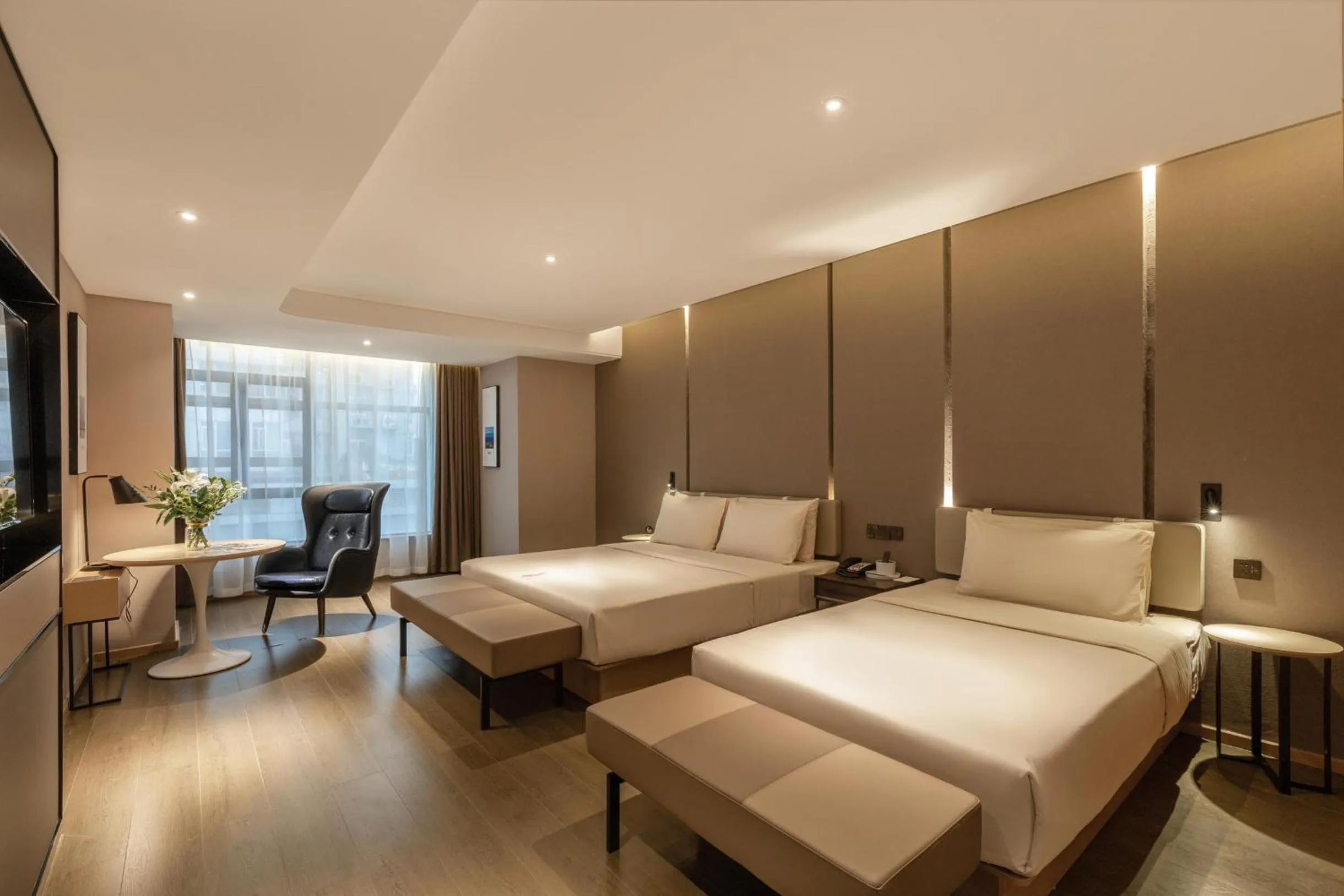 Bed in Atour Hotel Chengdu North Renmin Road