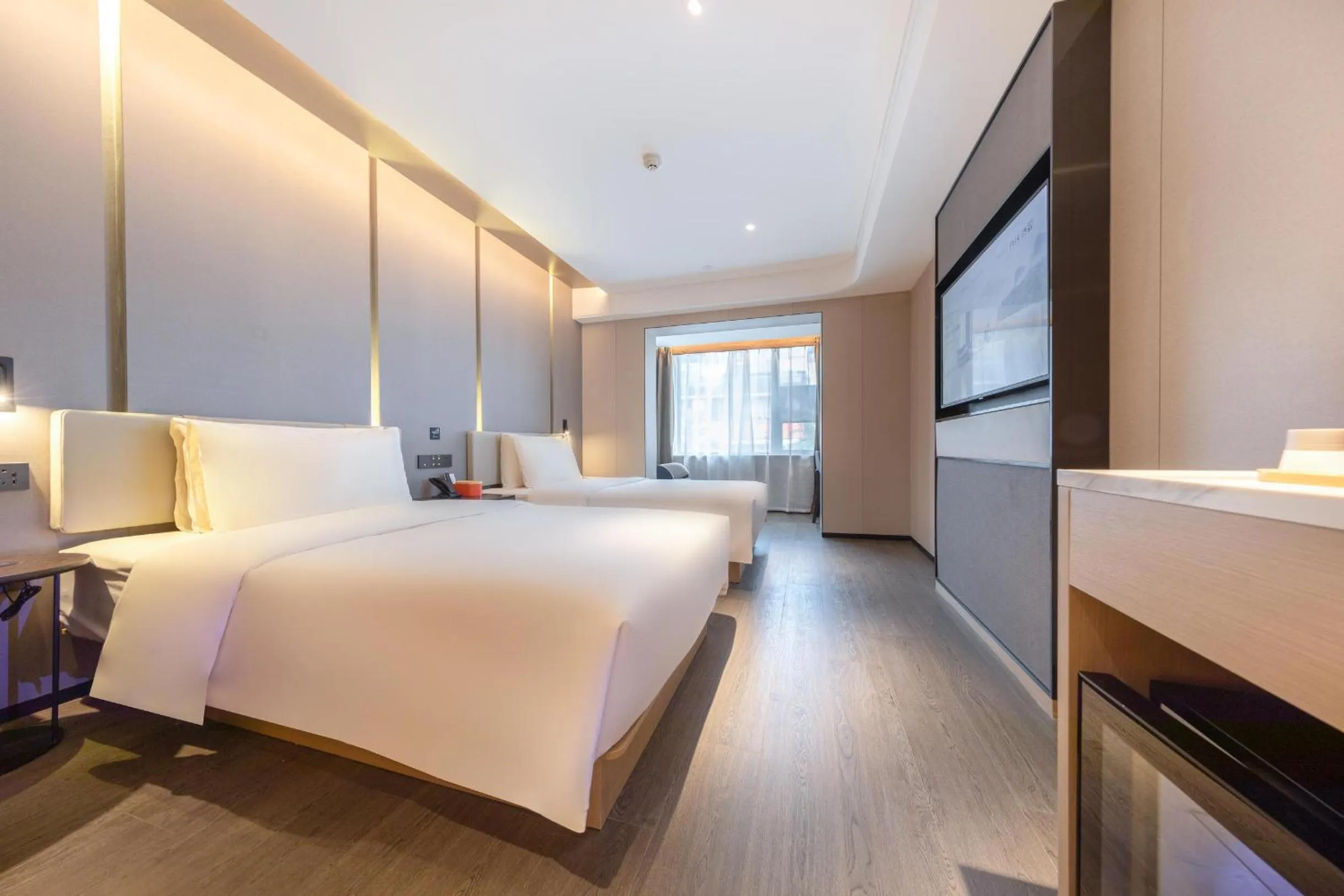 Bed in Chengdu Consulate Road, Sichuan University Wangjiang Campus Atour Hotel