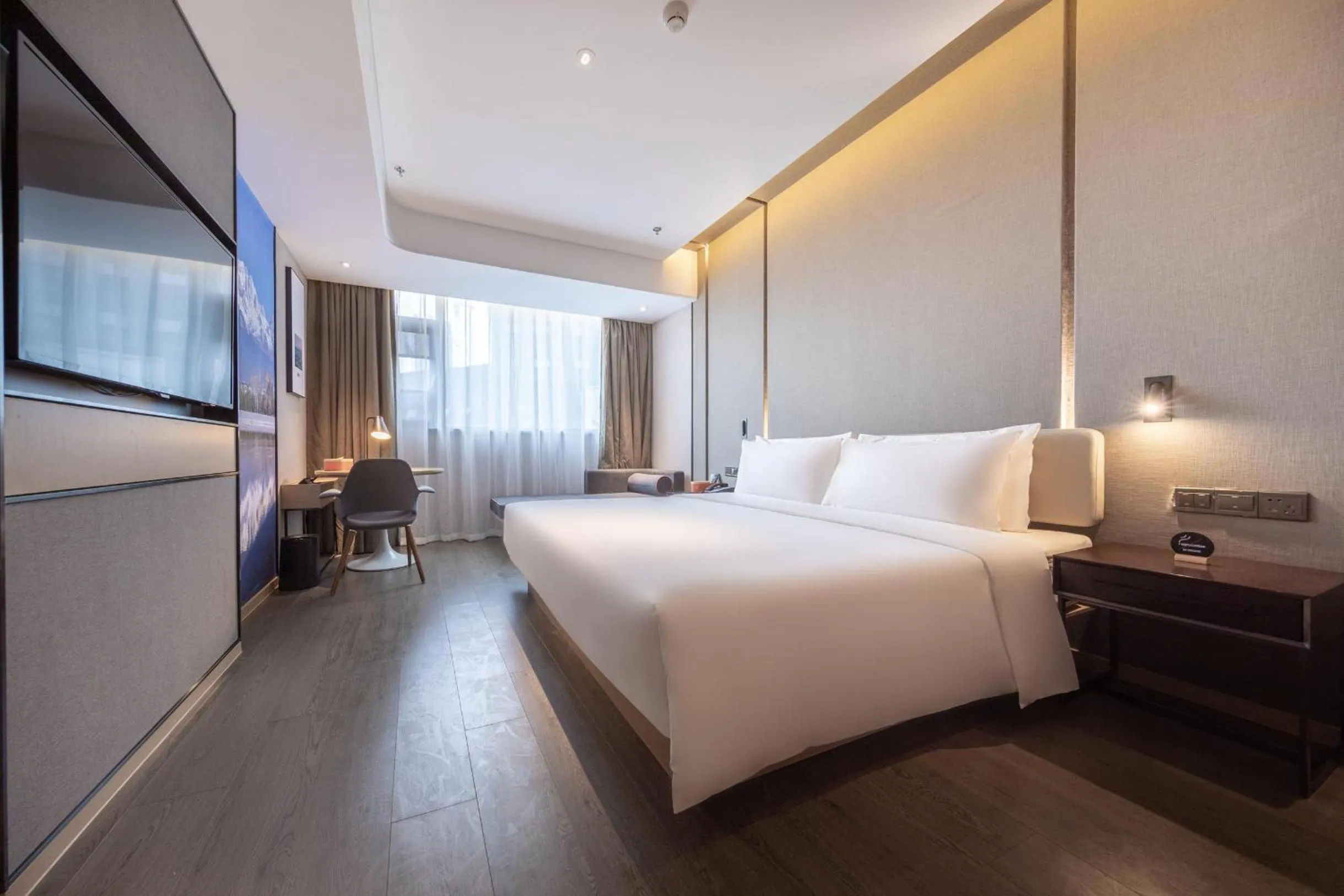 Bed in Atour Hotel Kunming Economic Development Zone