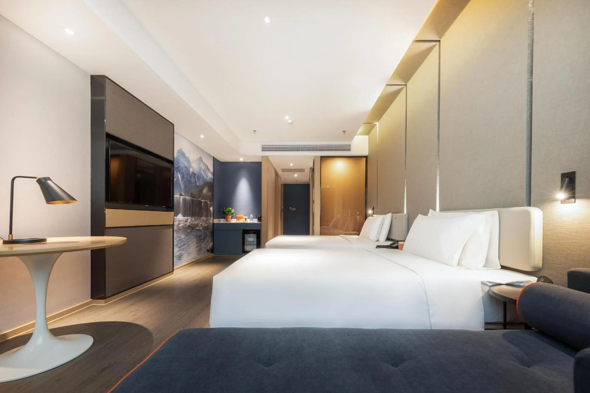 Bed in Atour Hotel Kunming Economic Development Zone