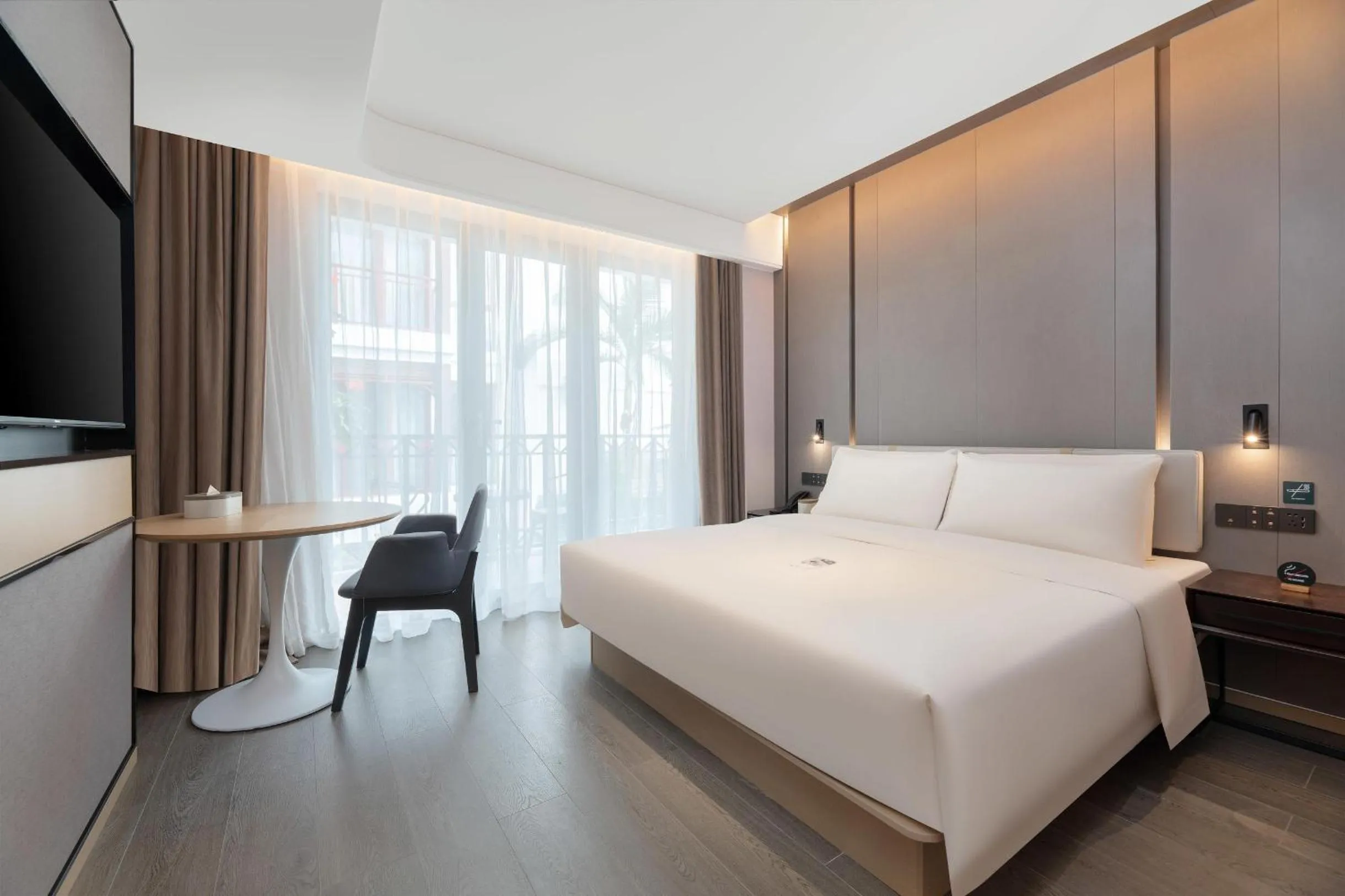 Bed in Atour Hotel Xishuangbanna Jinghong Gaozhuang Starlight Night Market