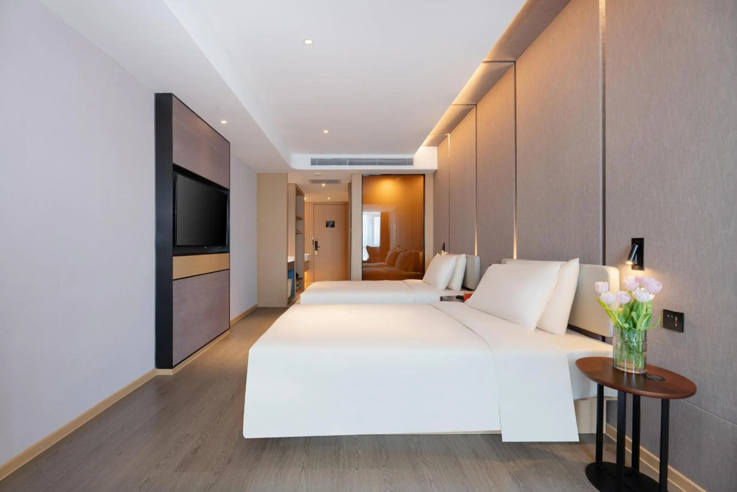 Bed in Atour Hotel Lanzhou Xiguan Zhangye Road Pedestrian Street