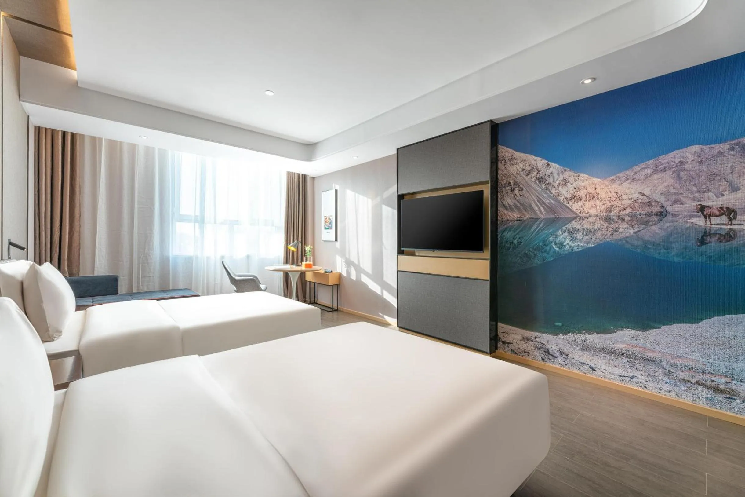 Bed in Atour Hotel Kashgar Ancient City Pedestrain Street