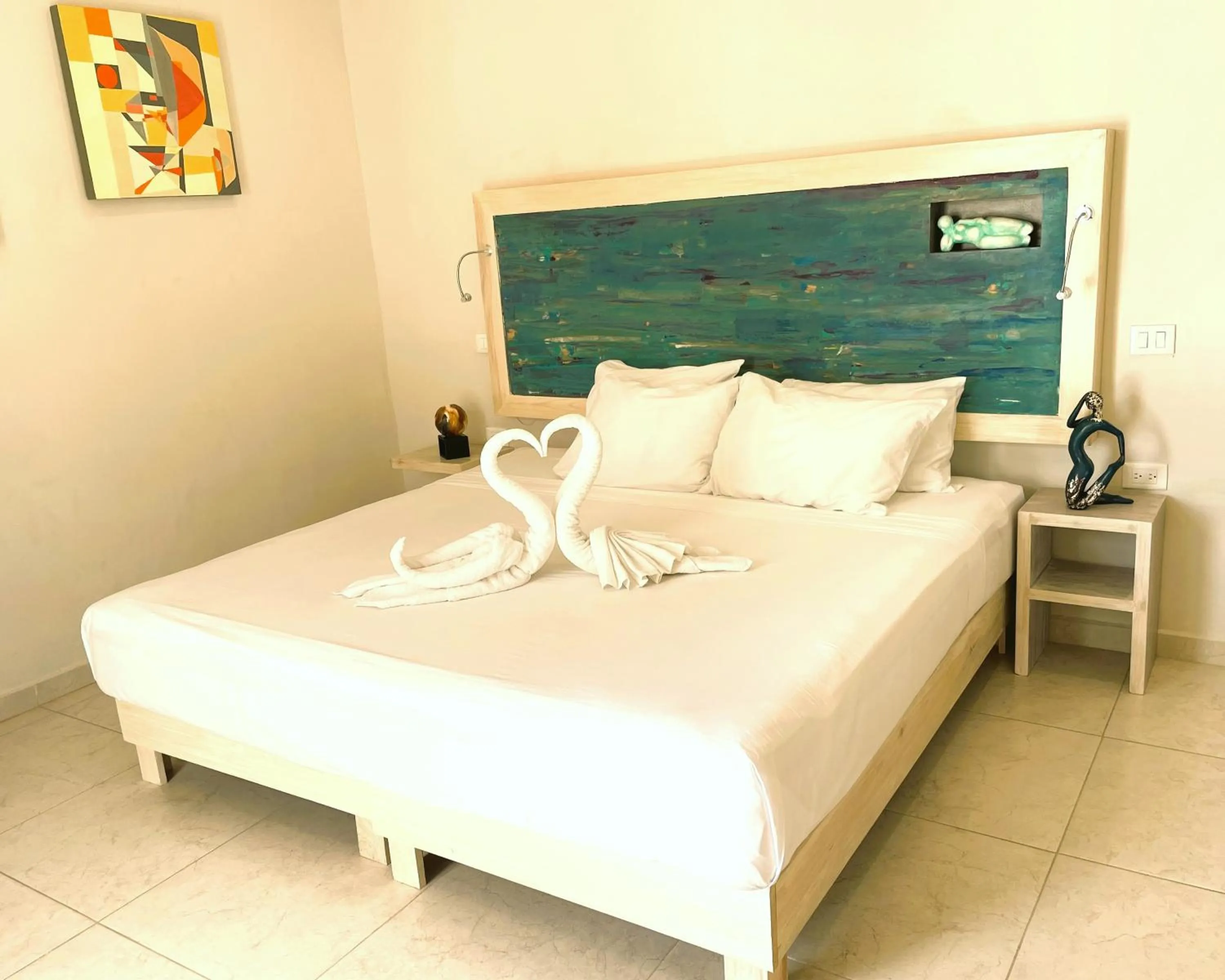 Bed in Hotel Inkanto