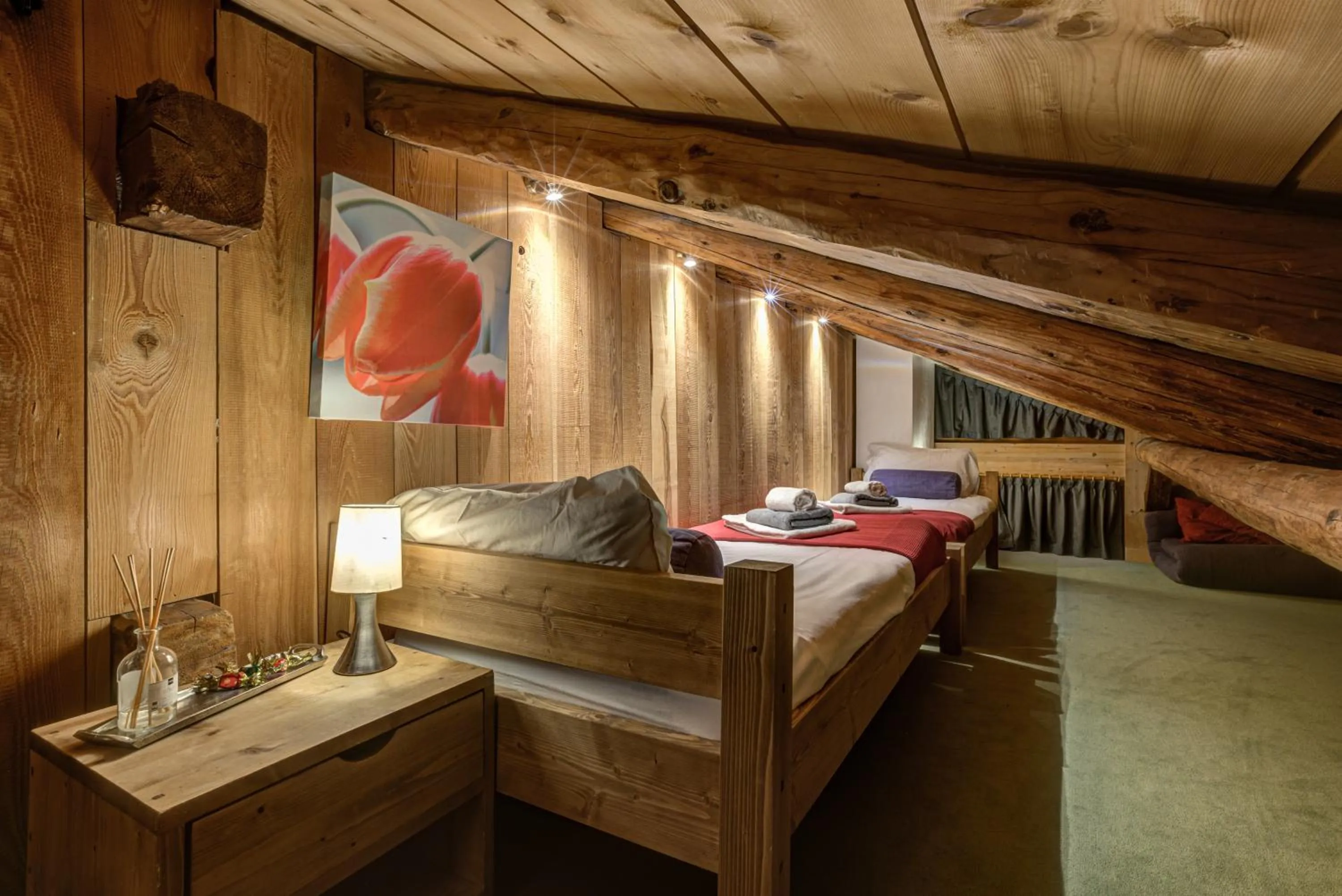 Bedroom, Bed in Chalet Tissières