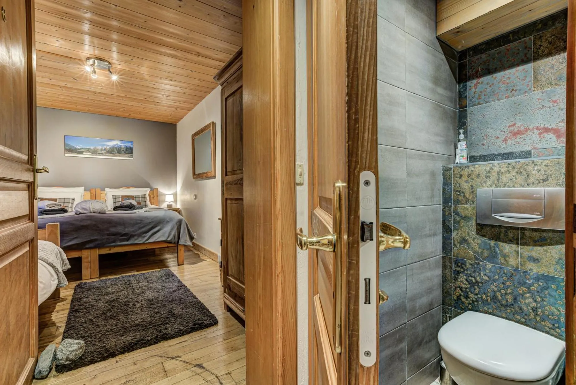 Bedroom, Bed in Chalet Tissières