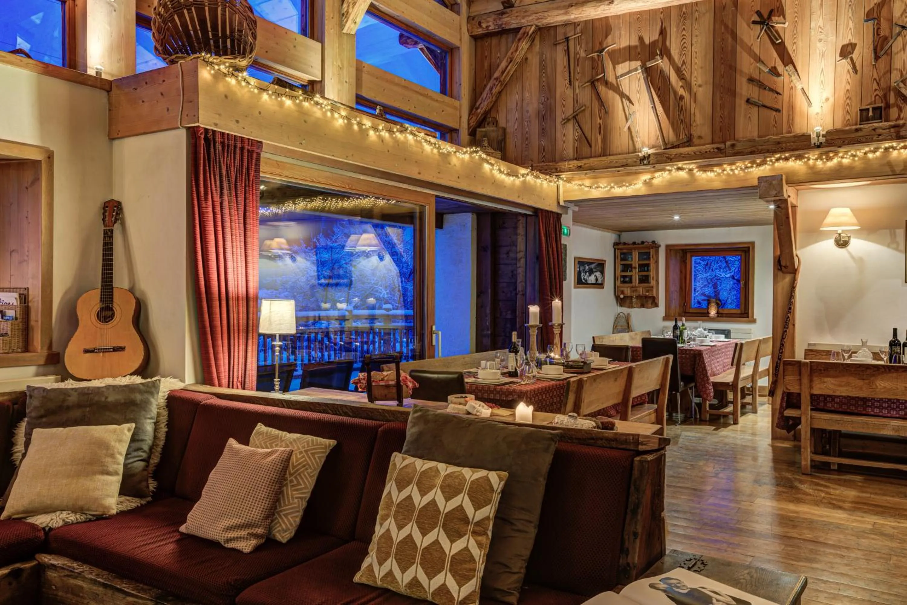 Living room in Chalet Tissières