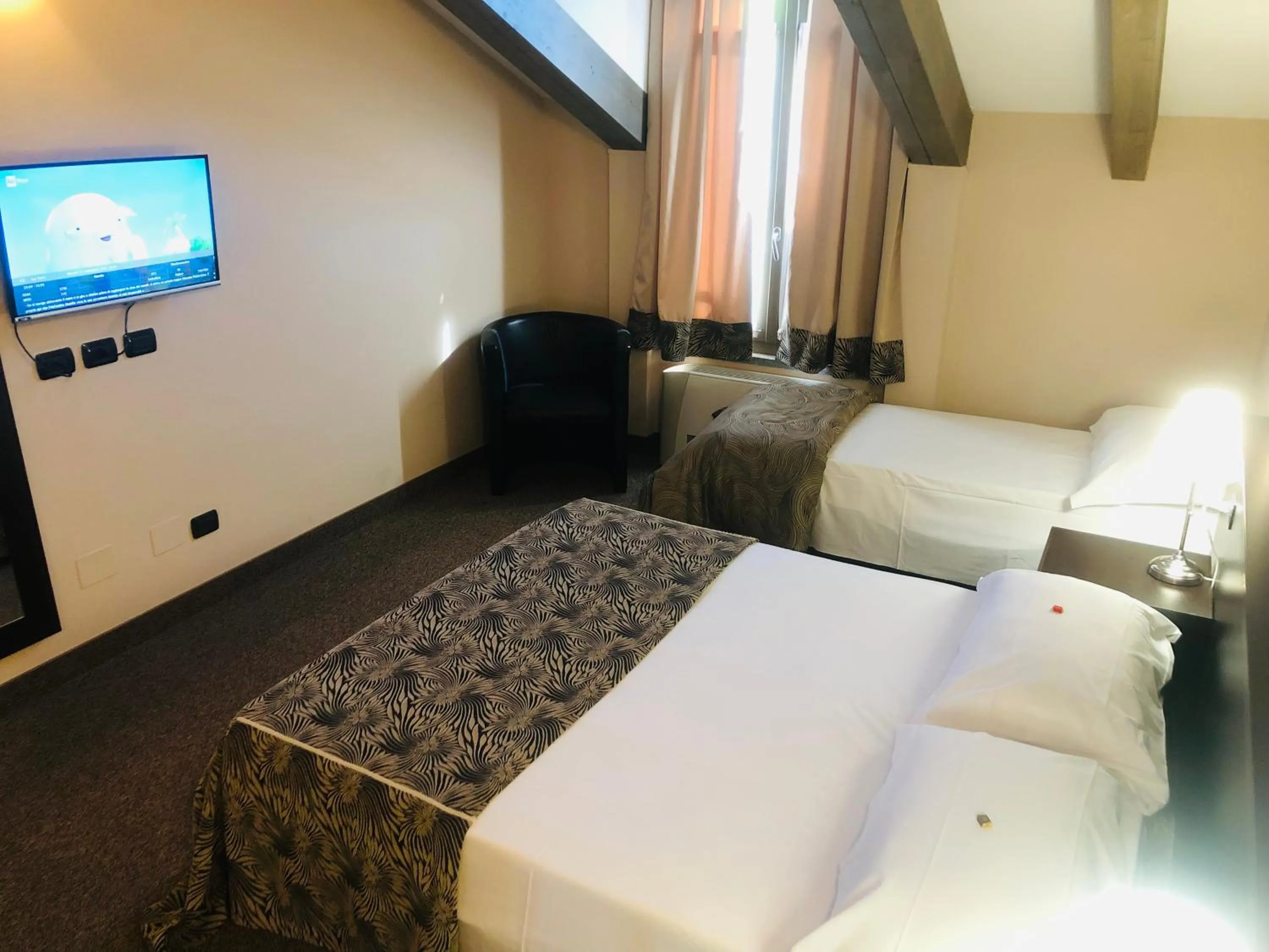 TV and multimedia, Bed in Hotel Malpensa INN Aereoporto