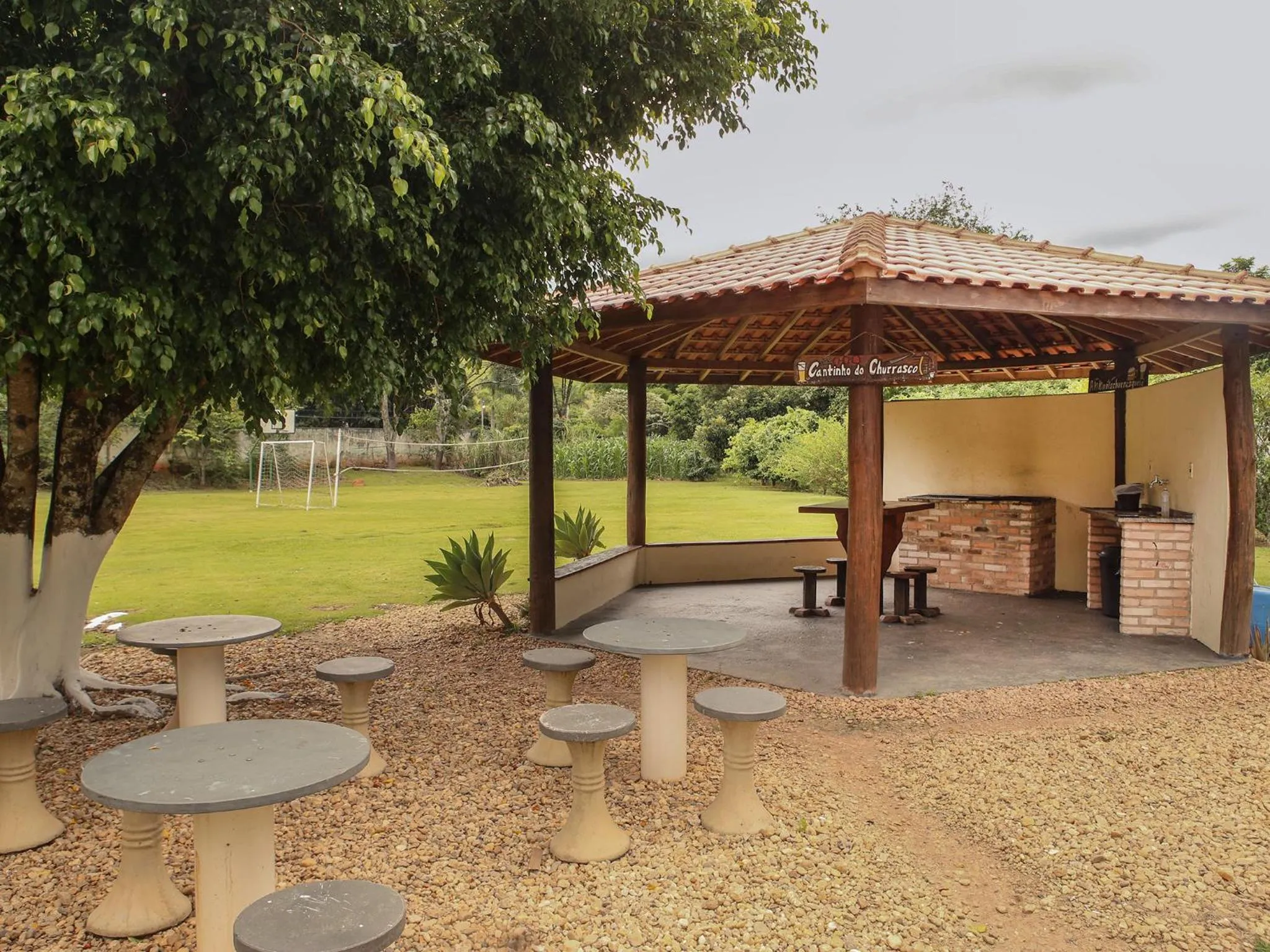 BBQ facilities in Pousada Vale da Montanha