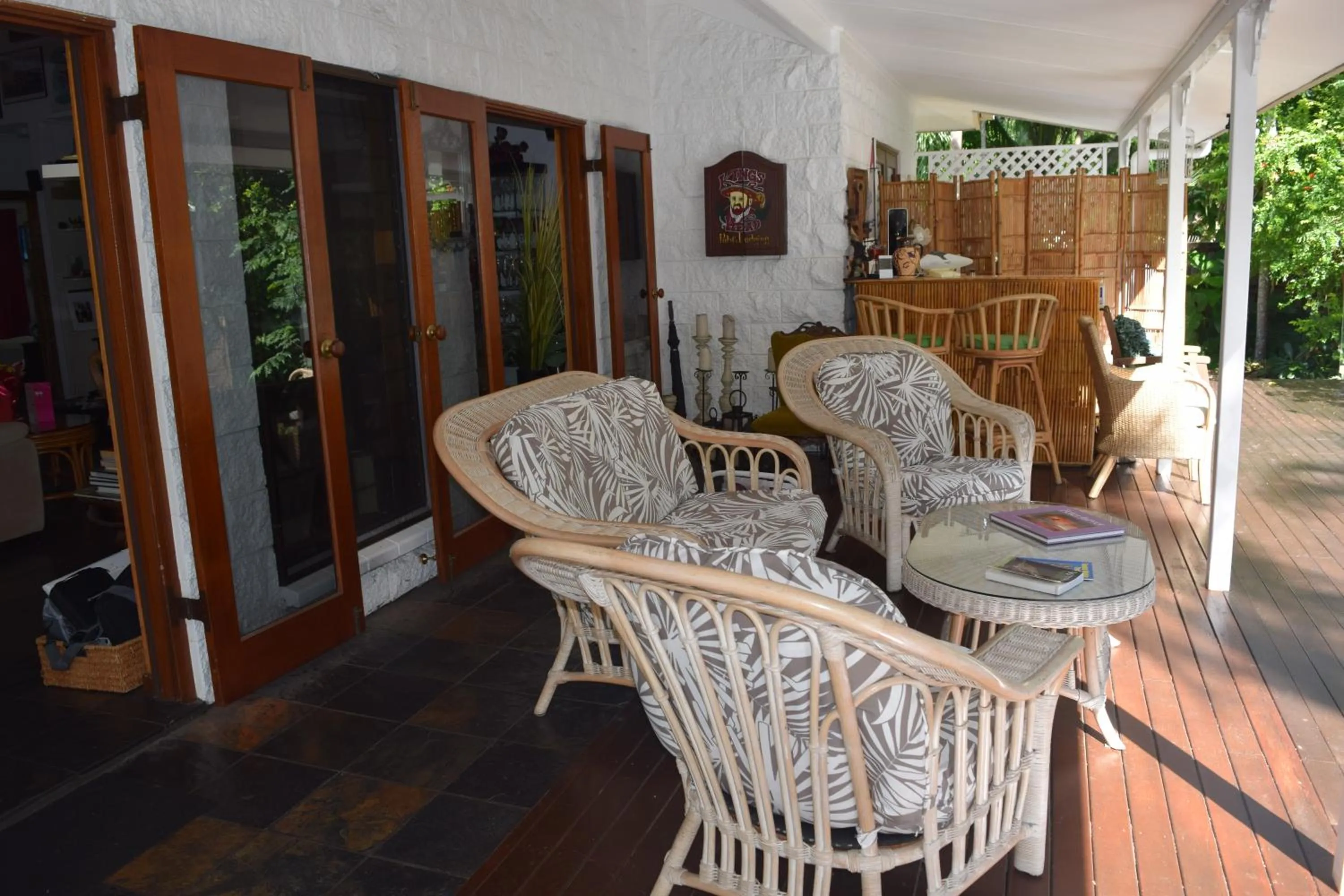 Balcony/Terrace in South Pacific Bed & Breakfast