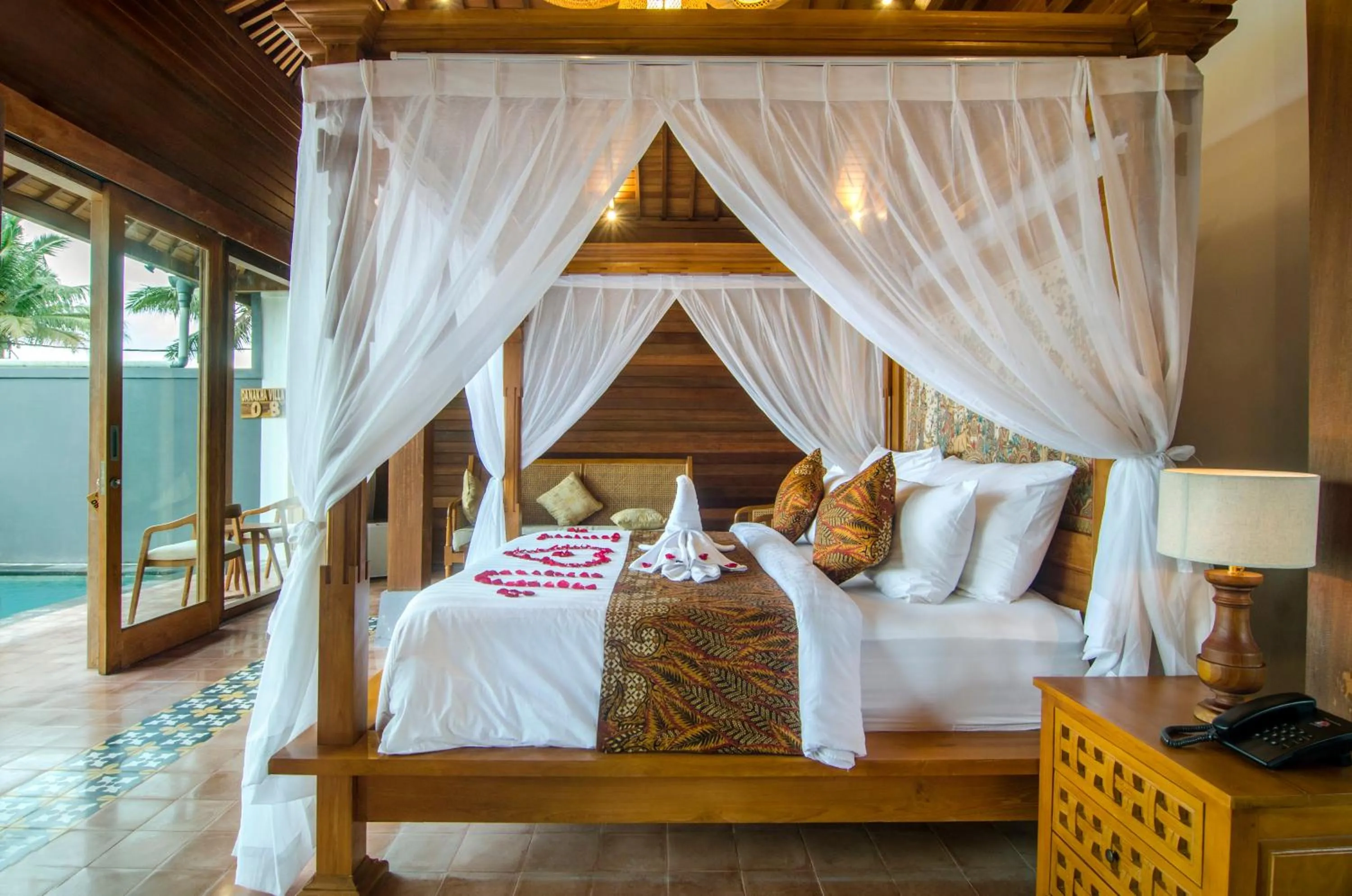 Bed in Danakha Villa Ubud