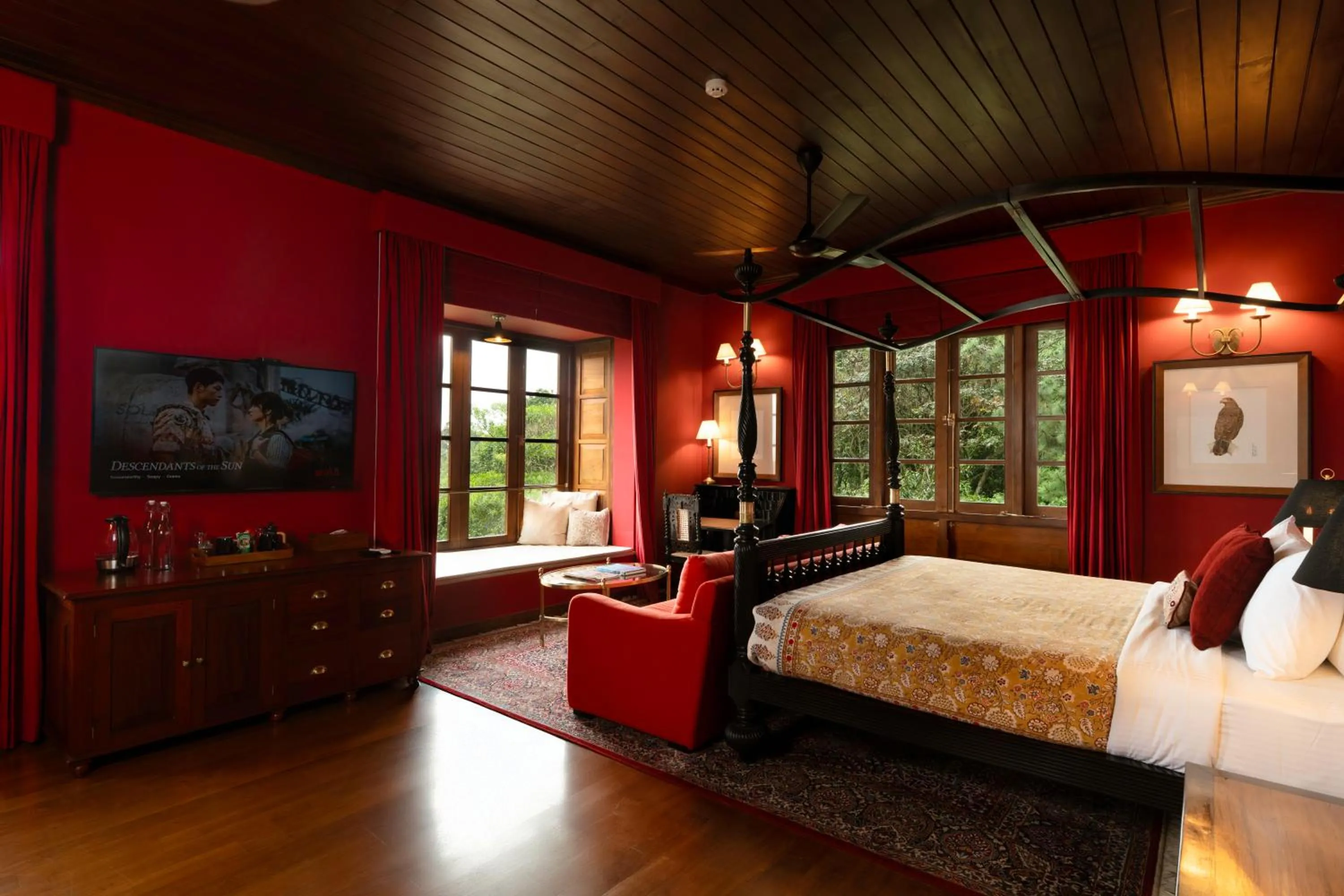 Bedroom, Bed in Kandy Dendrobium House