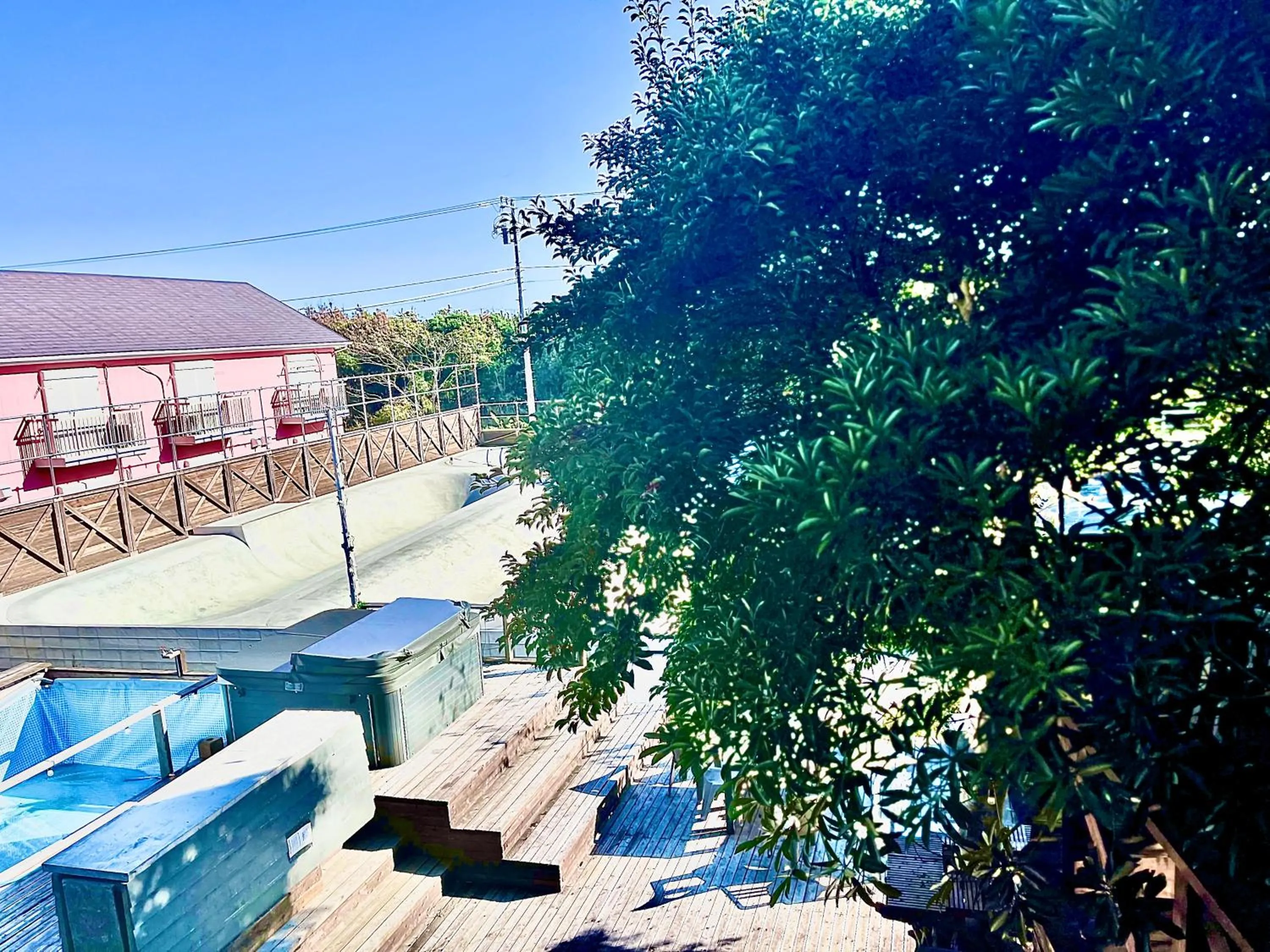 Balcony/Terrace in Drive in Ichinomiya motel