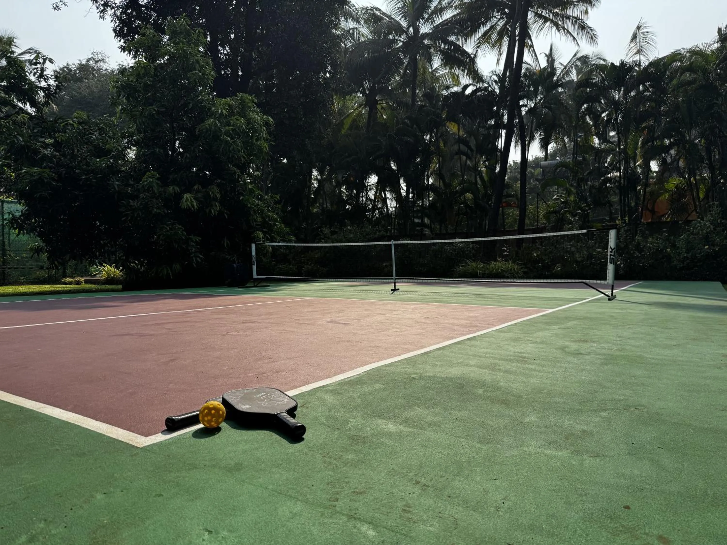 Day in SaffronStays Casa Del Palms - 8BR luxury pool villa with gazebo, pickleball, bar & lawns near Nagaon Beach