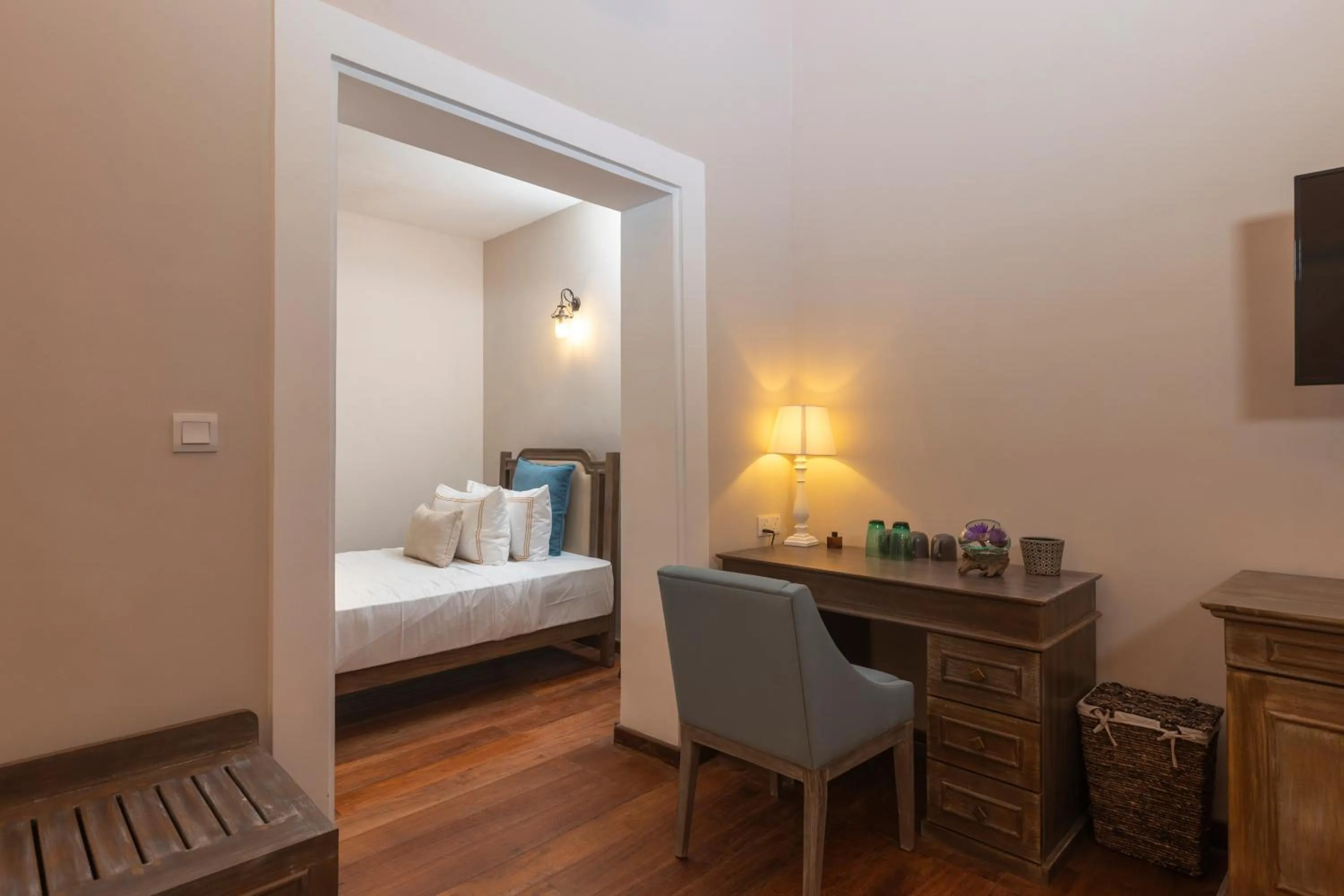 Seating area, Bed in Heritage Boutique by Seven Angels