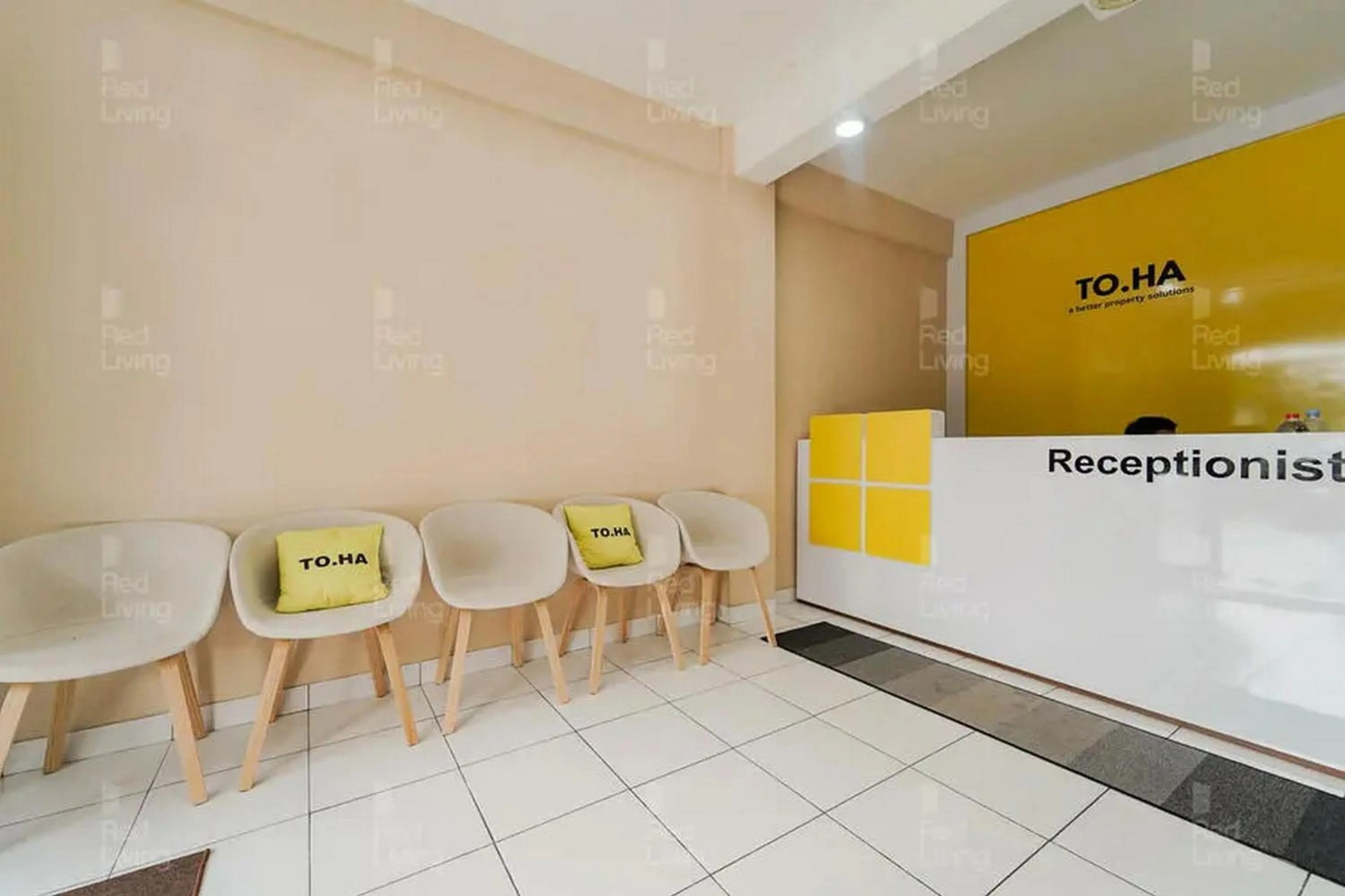 Lobby or reception in RedLiving Apartemen Riverview Residence - TOHA Room Tower Mahakam
