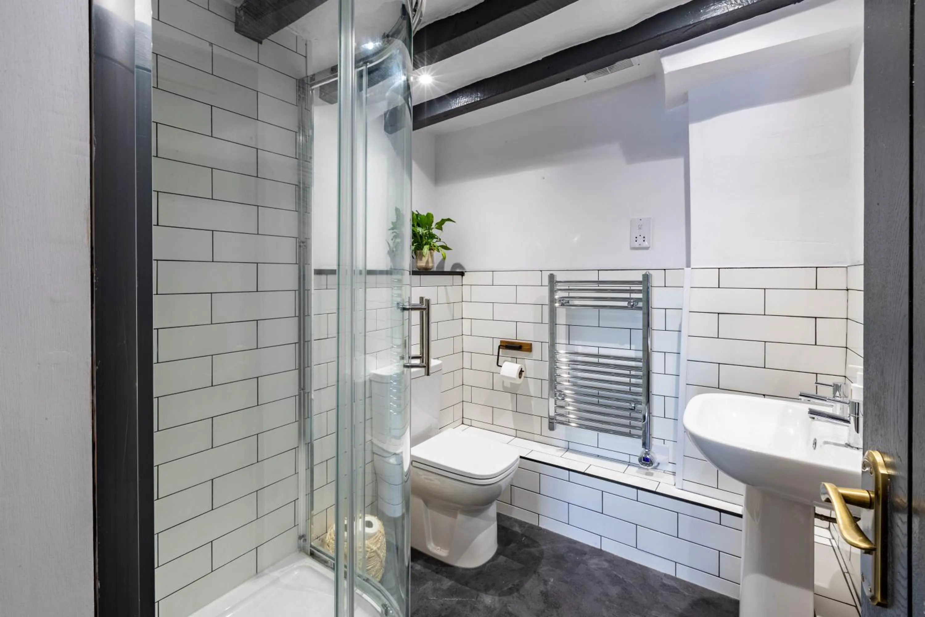 Shower in Royal Oak Pub