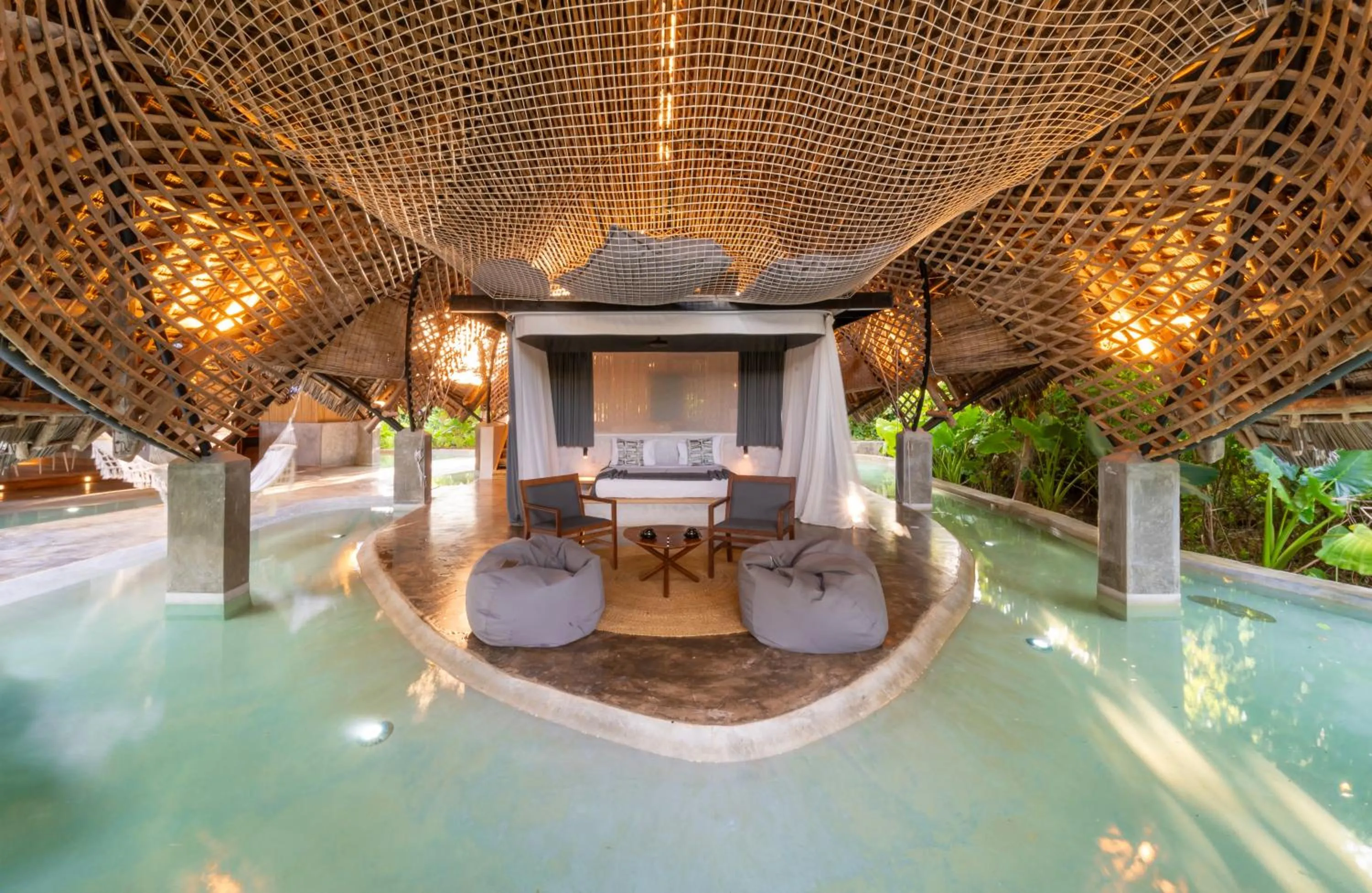 Bed in Bamboo Zanzibar