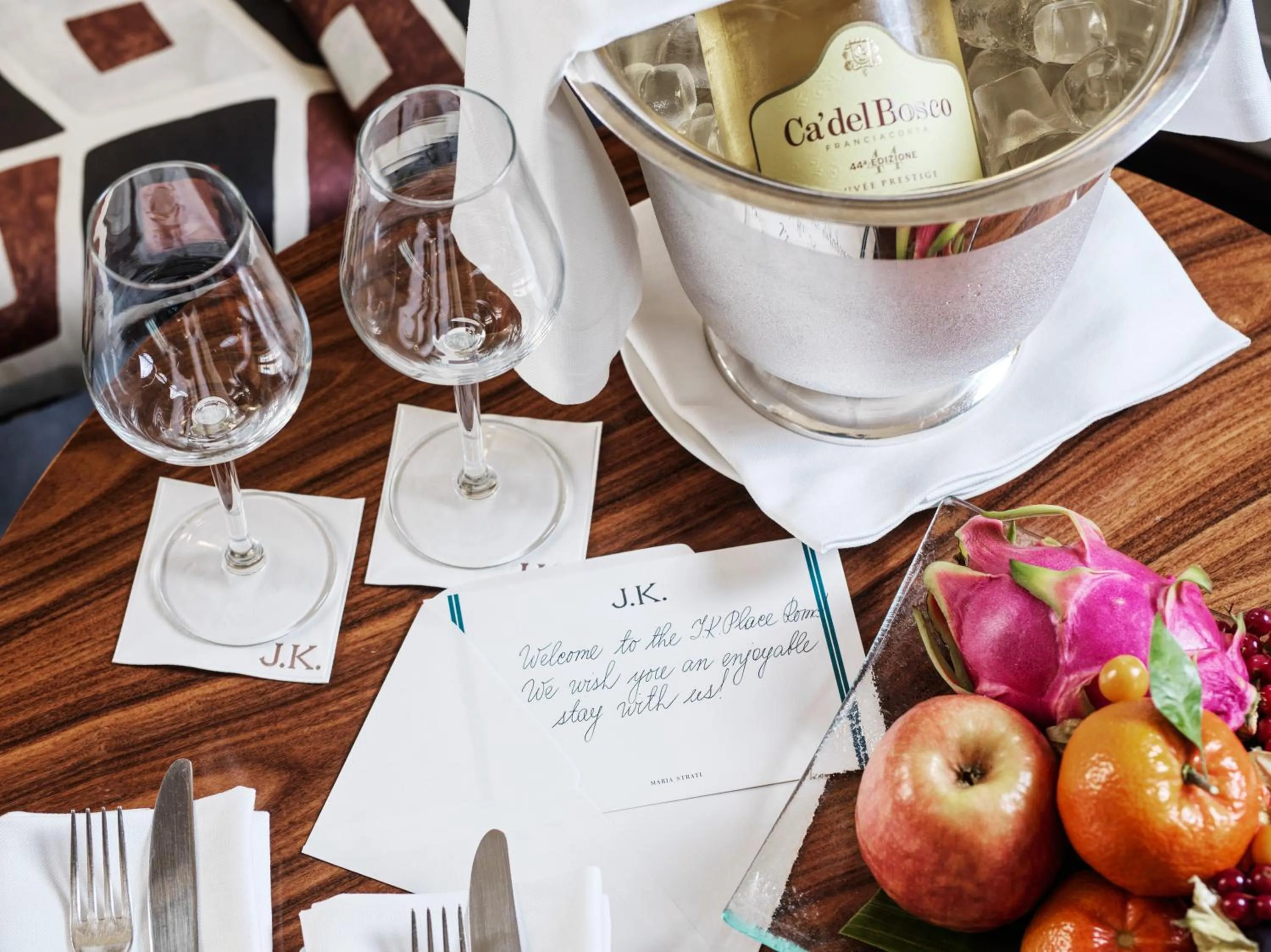 Food and drinks in J.K. Place Roma - The Leading Hotels of the World