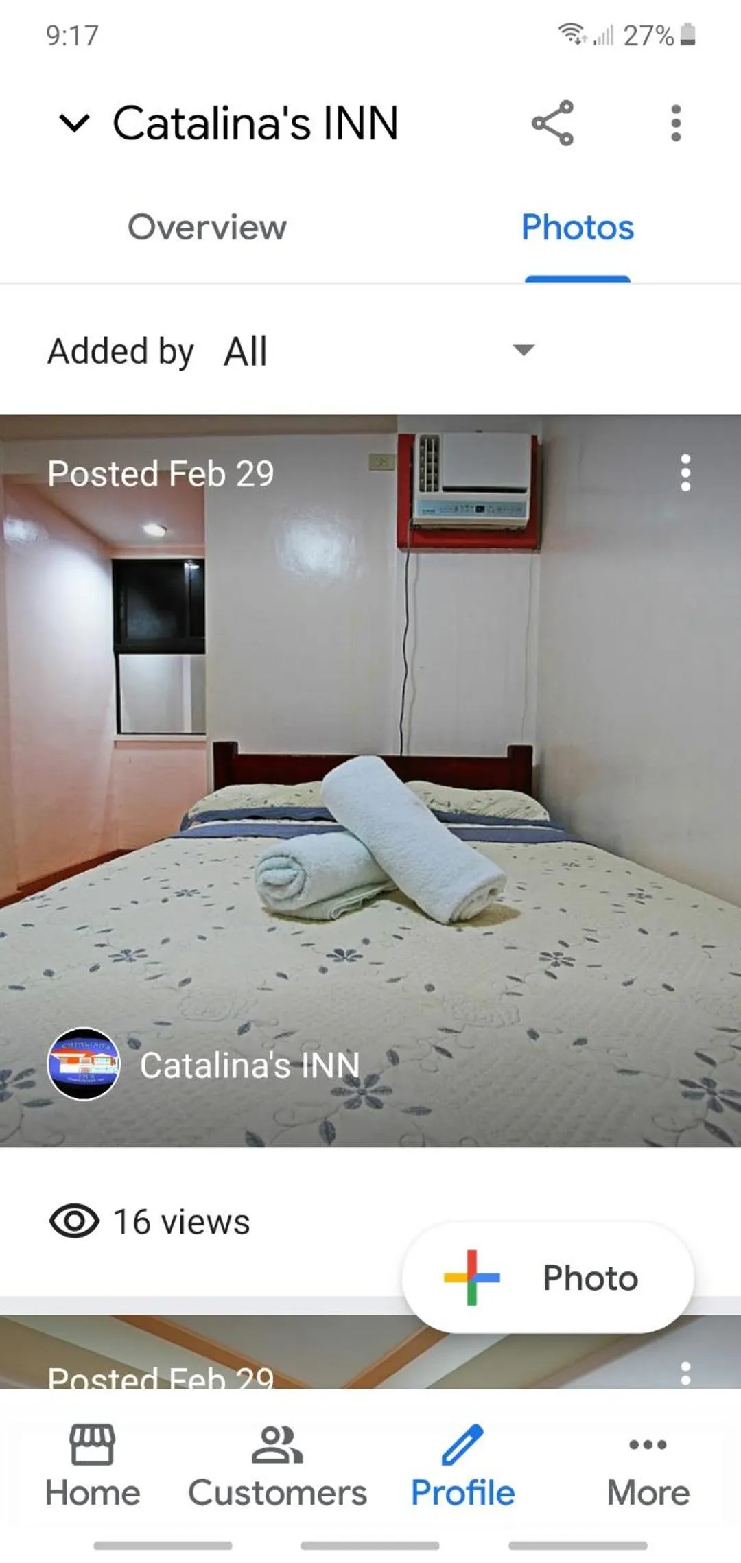 Bed in Catalinas inn