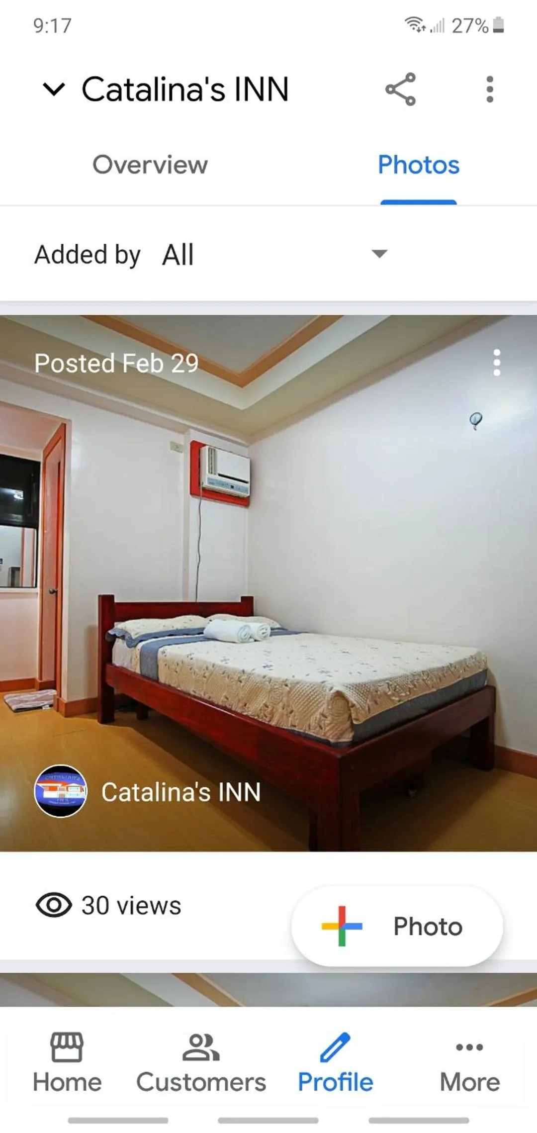 Bed in Catalinas inn
