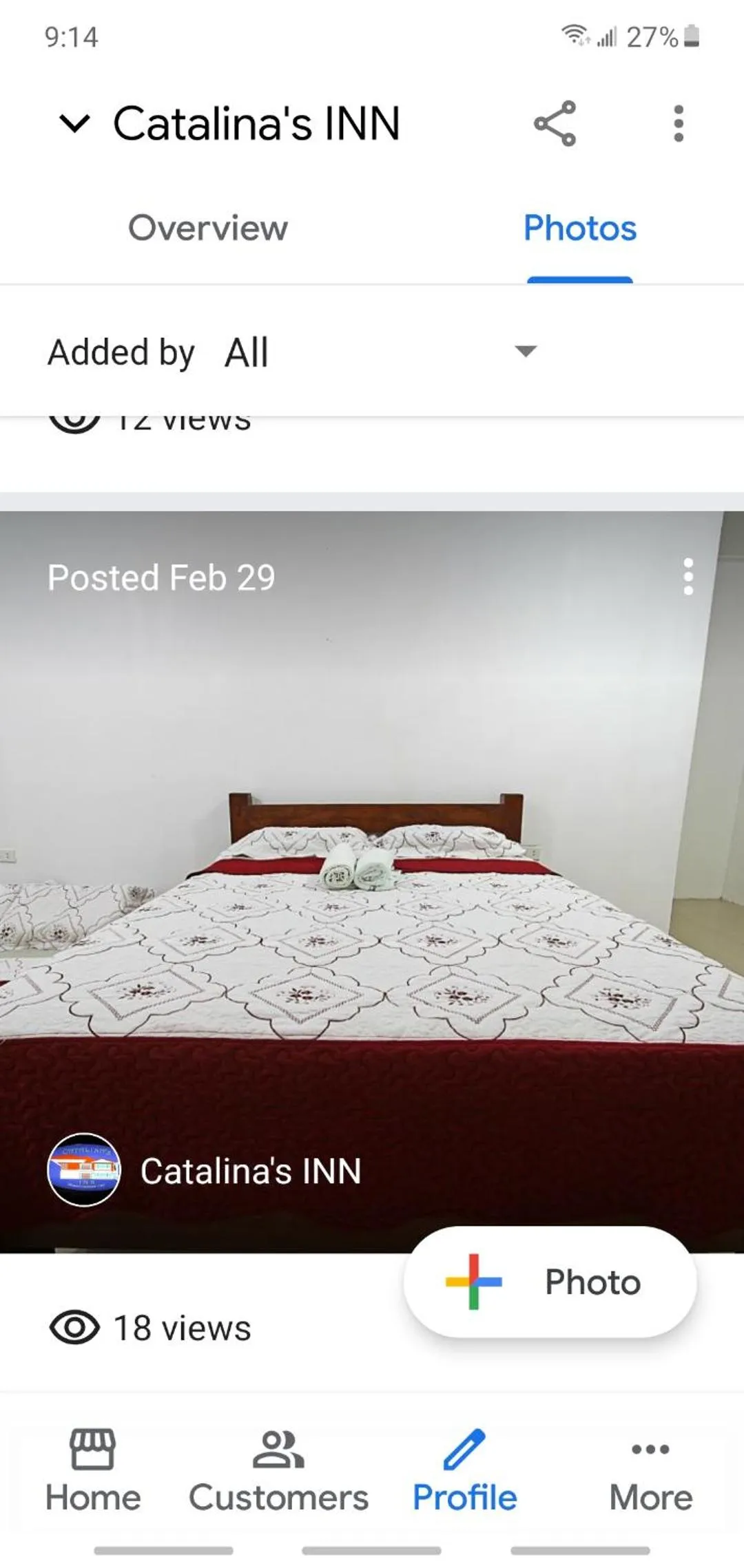 Bed in Catalinas inn