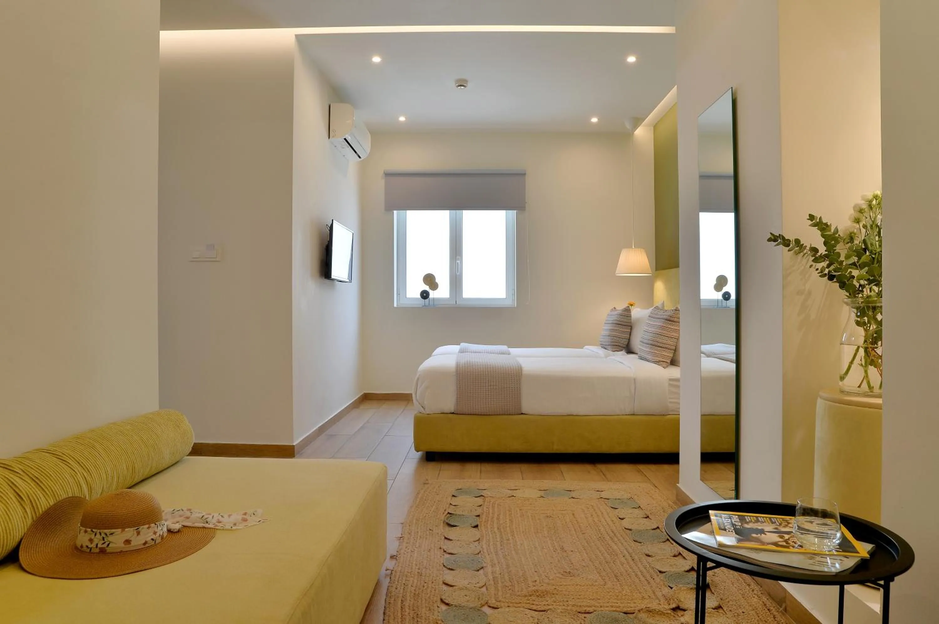 Bed in Alva Athens Hotel