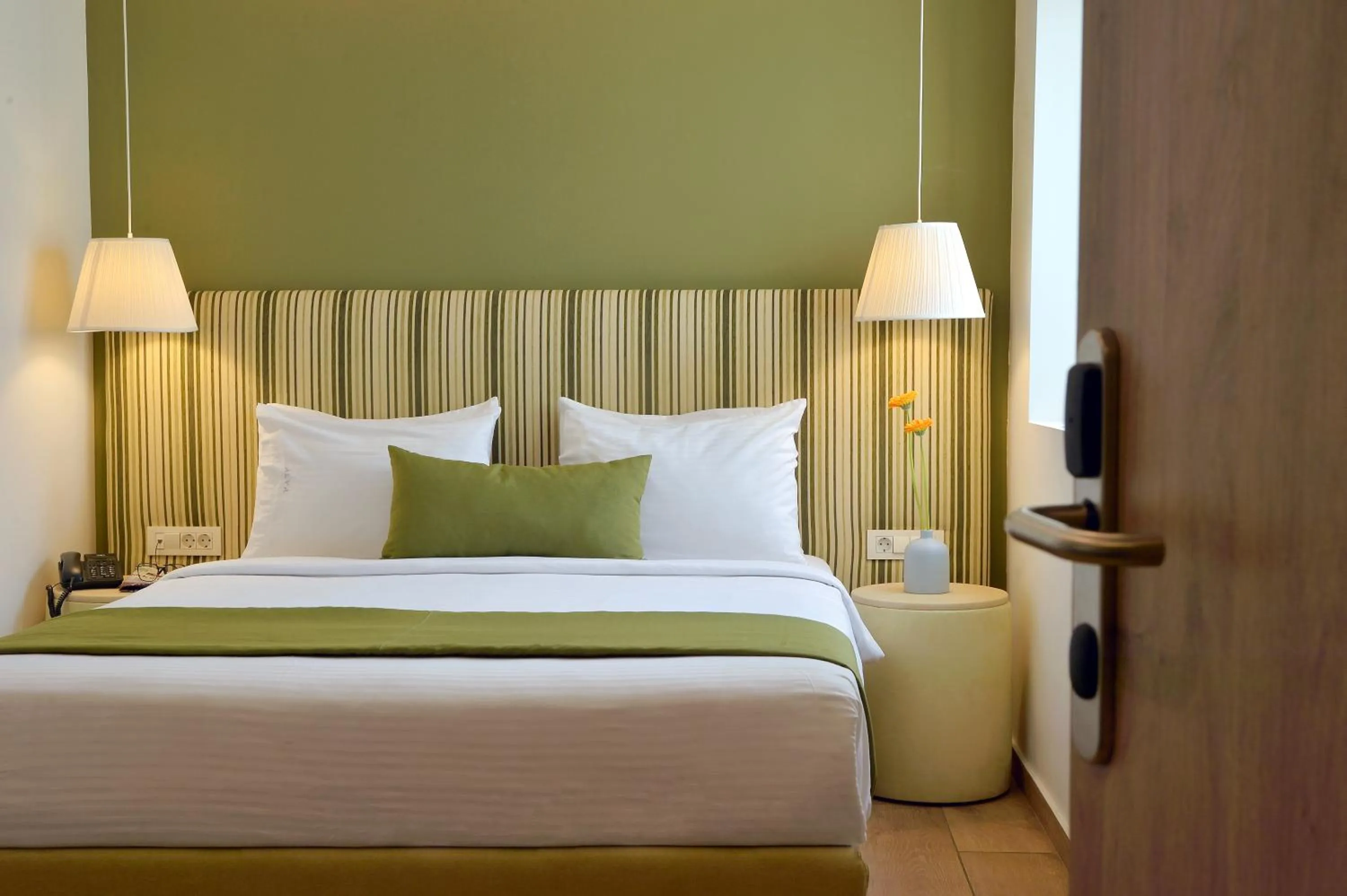 Bed in Alva Athens Hotel