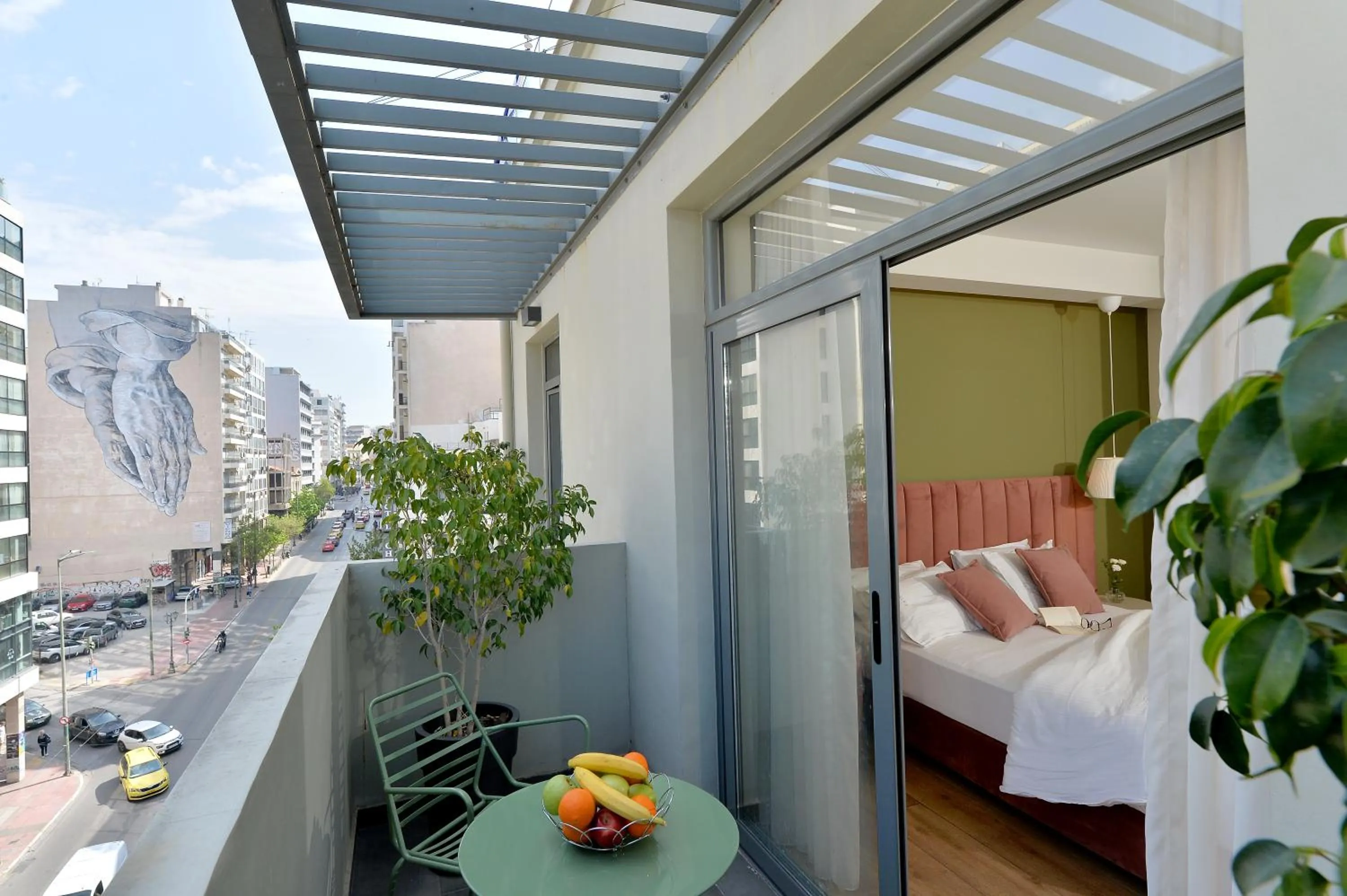 Bed in Alva Athens Hotel