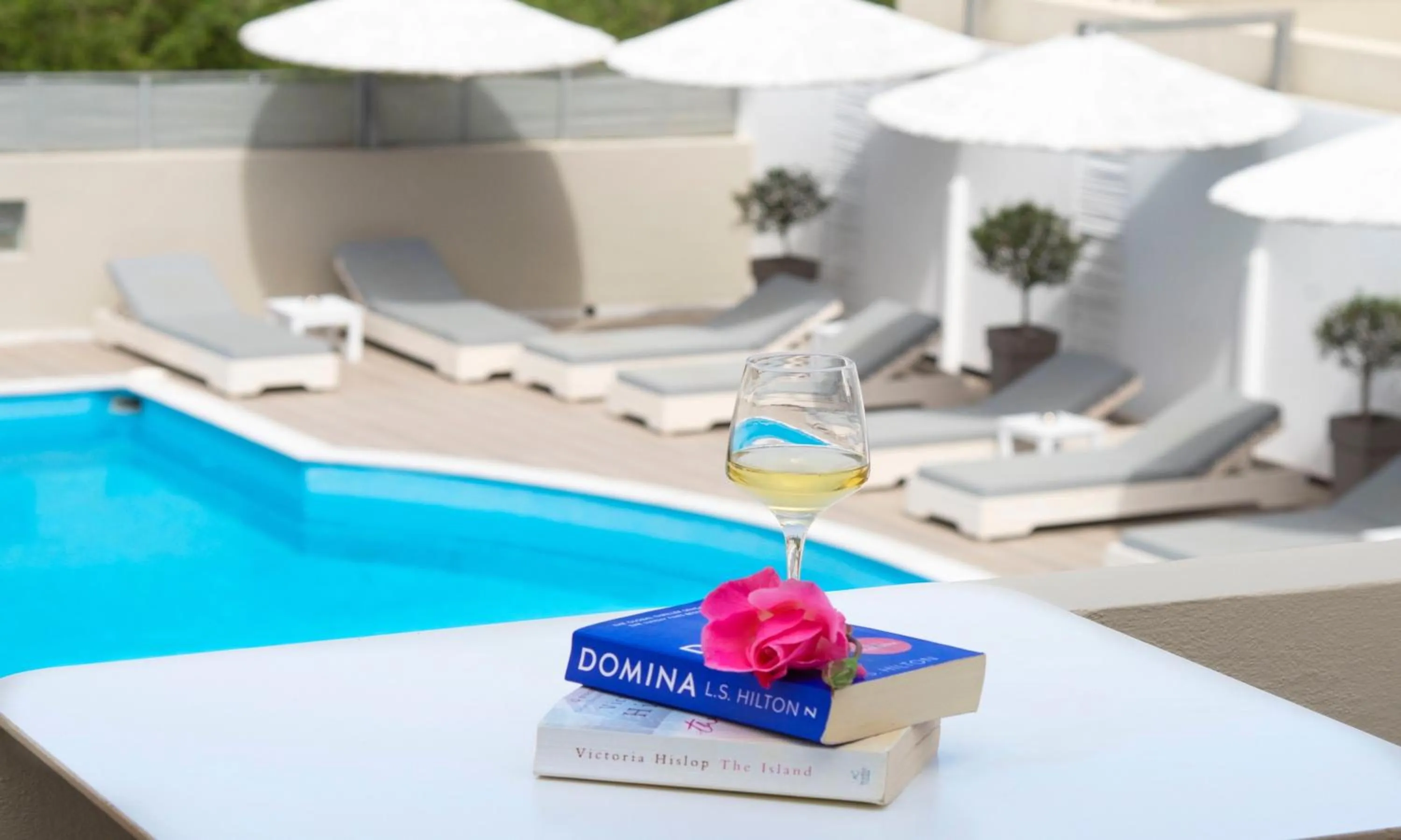 Pool view in Elounda Garden Suites Heated Pool