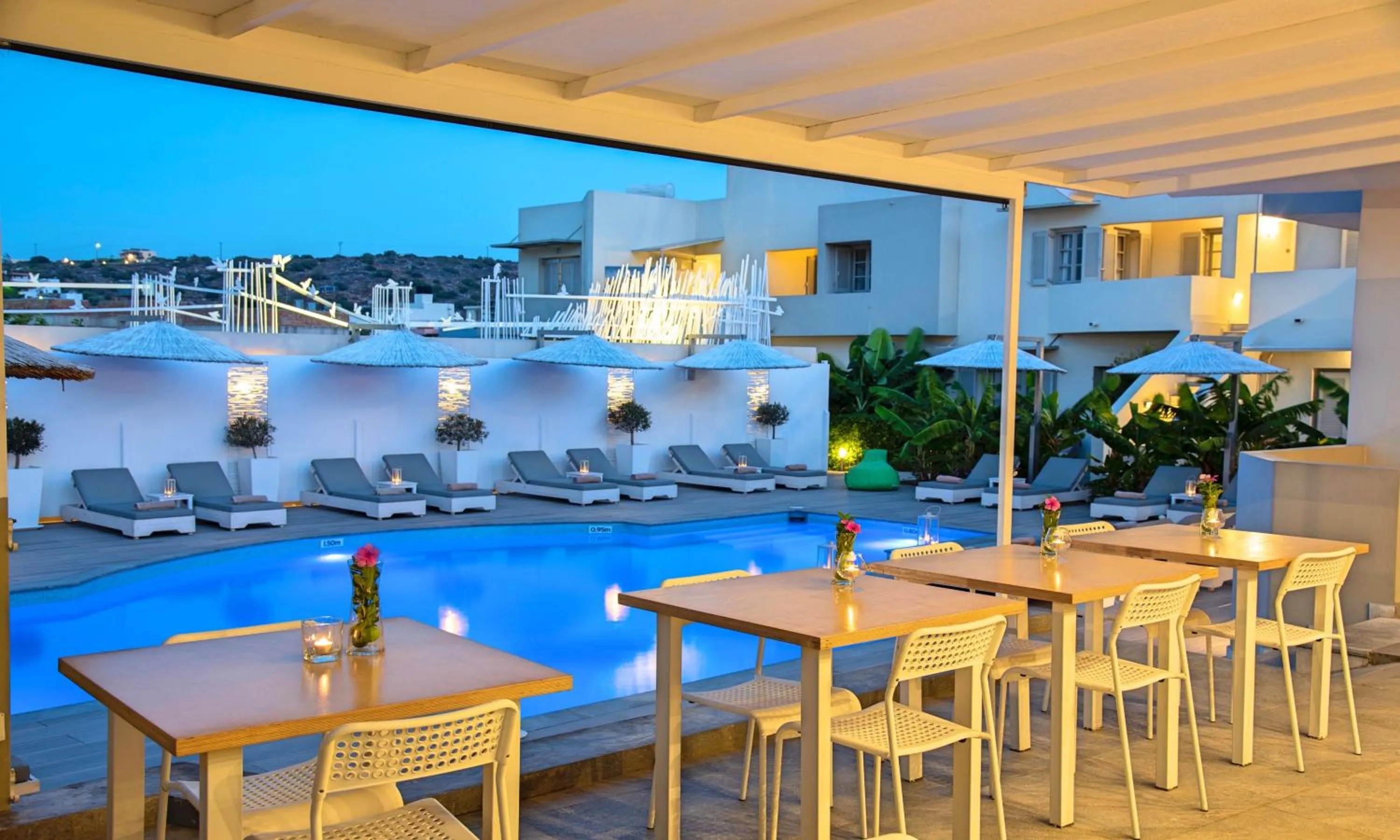 Lounge or bar in Elounda Garden Suites Heated Pool