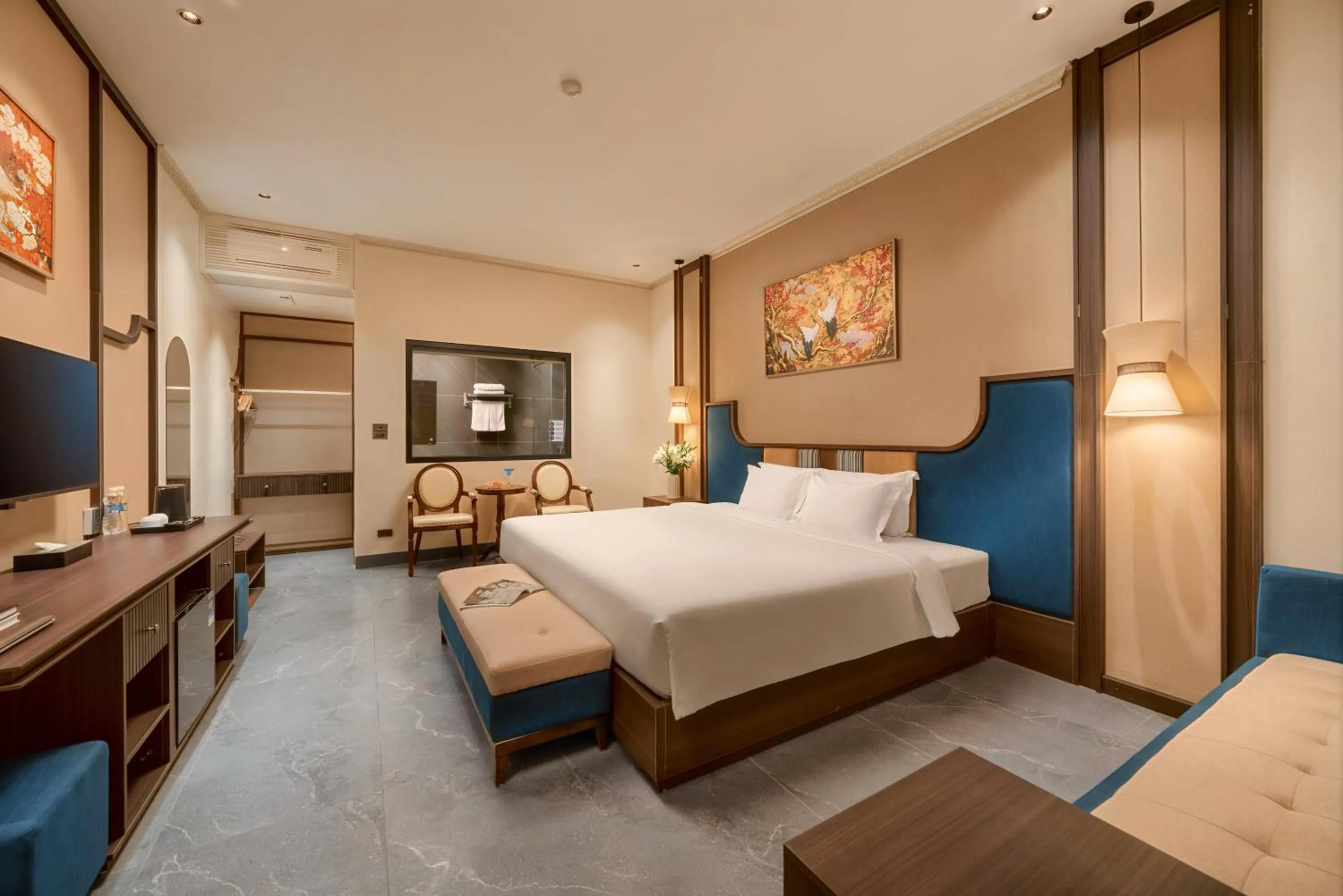 Bed in Tam Coc Center Luxury Hotel & Villa