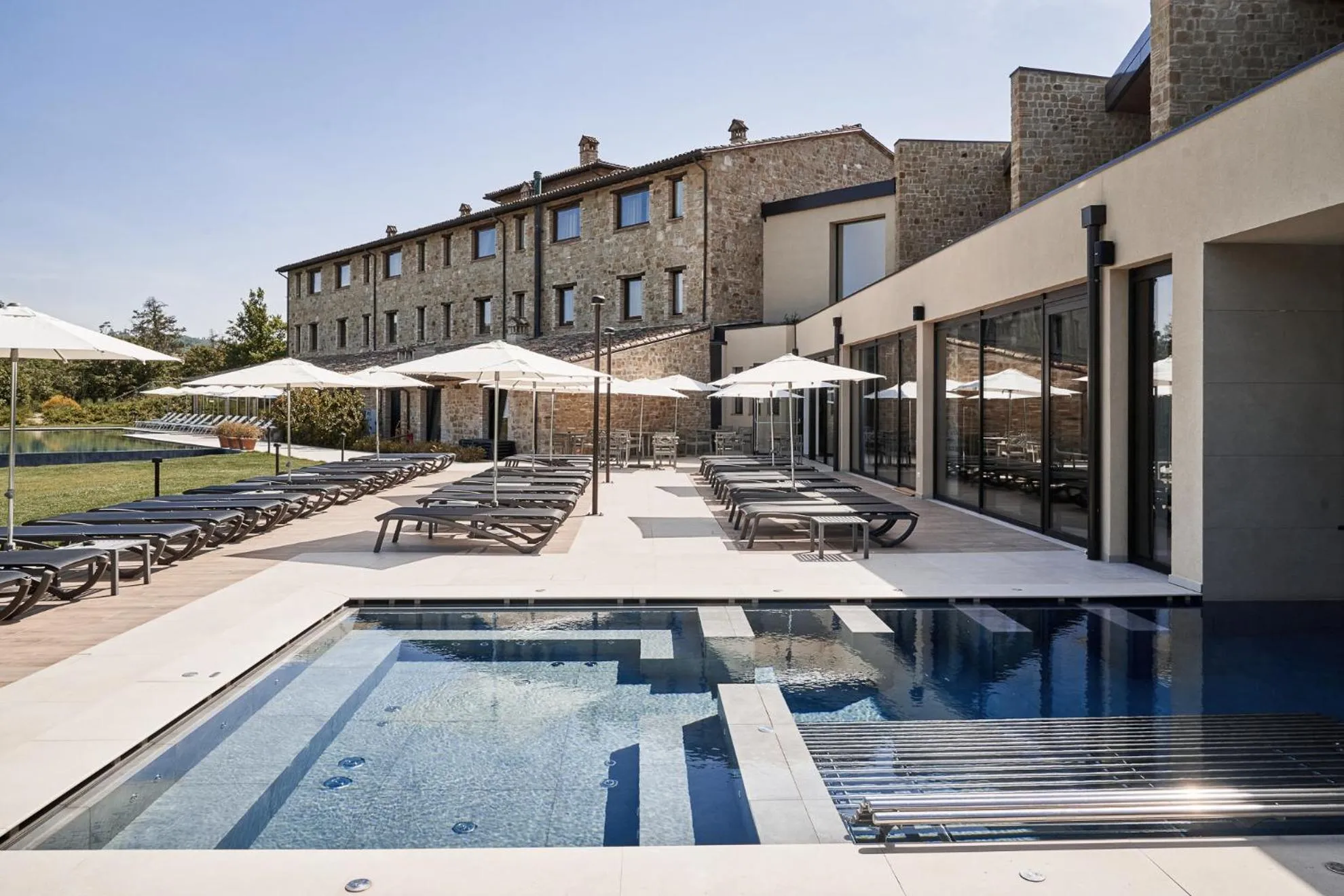 Pool view in Borgo Lanciano